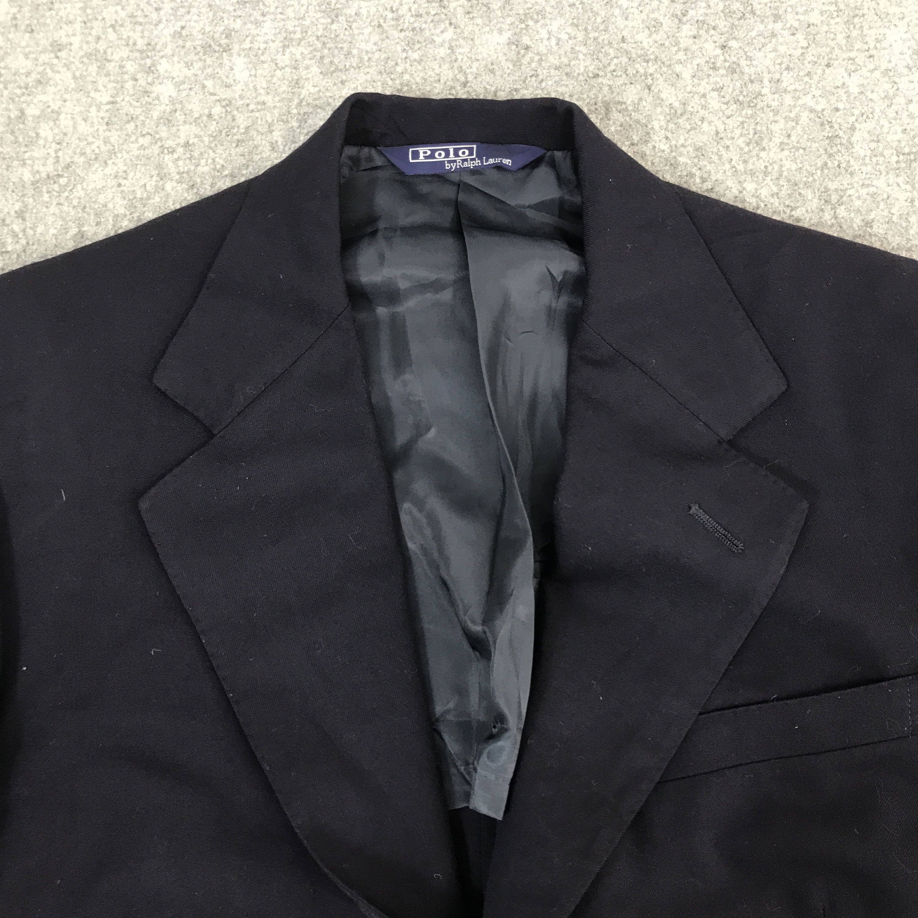 Polo Ralph Lauren vtg polo ralph lauren blazer navy coat jacket Size US L / EU 52-54 / 3 - 7 Thumbnail
