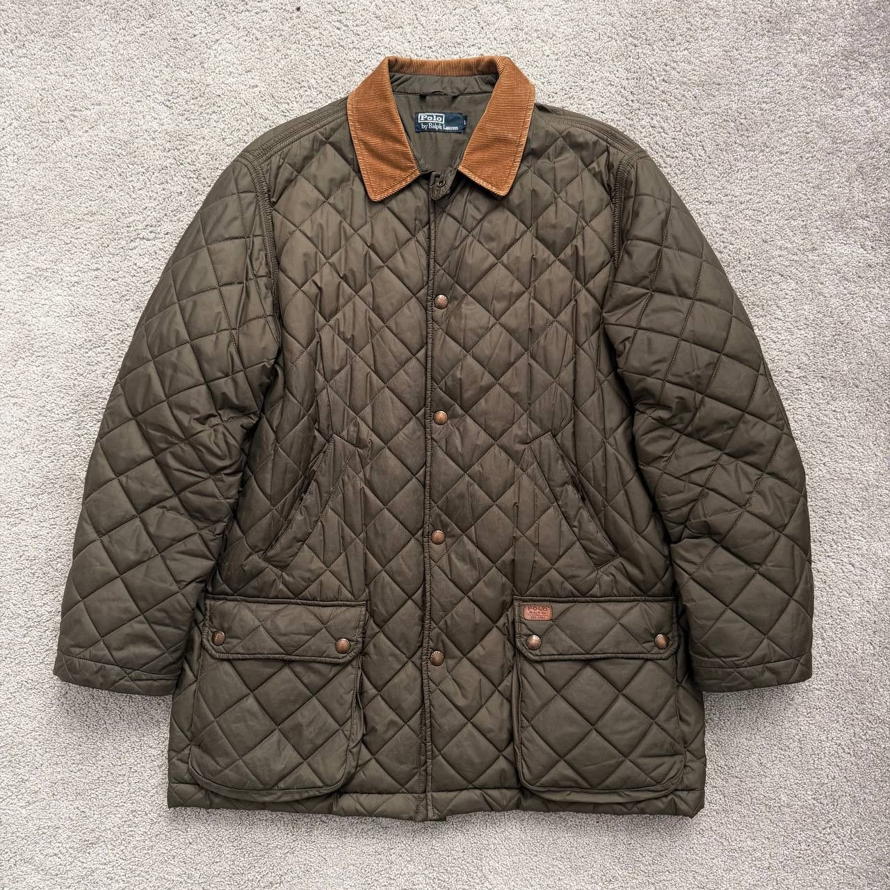 Polo Ralph Lauren Ralph Lauren Quilted Khaki Vintage Jacket Size US L / EU 52-54 / 3 - 2 Thumbnail