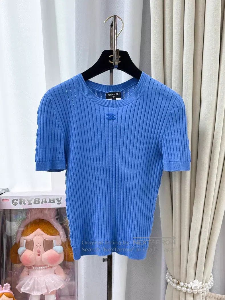 Chanel Chanel Classic double C+Logo design thread pit strip short Size XXS / US 00 / IT 34 - 1 Thumbnail