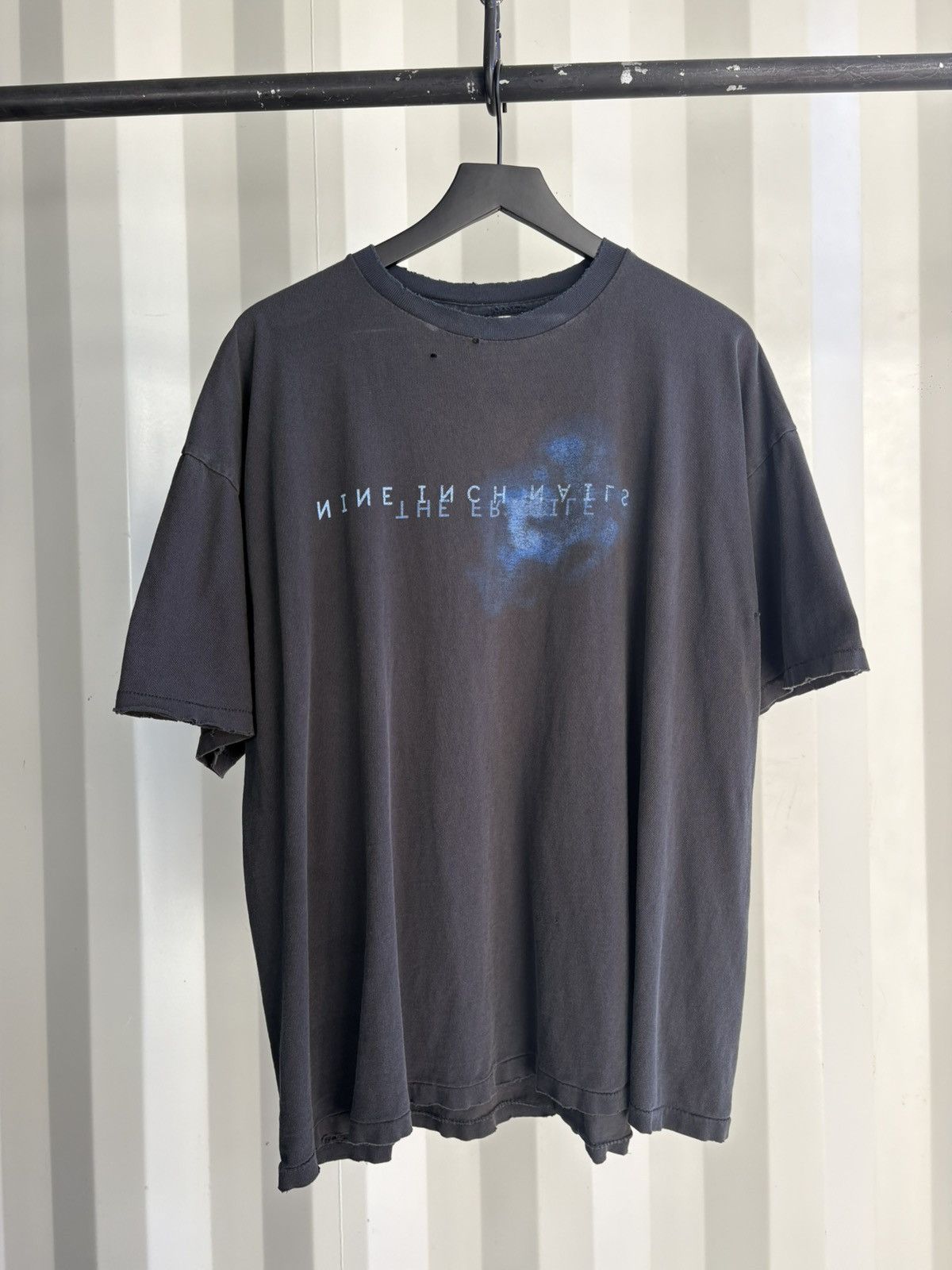 Vintage Nine Inch Nails Thrashed Distressed Faded Shirt