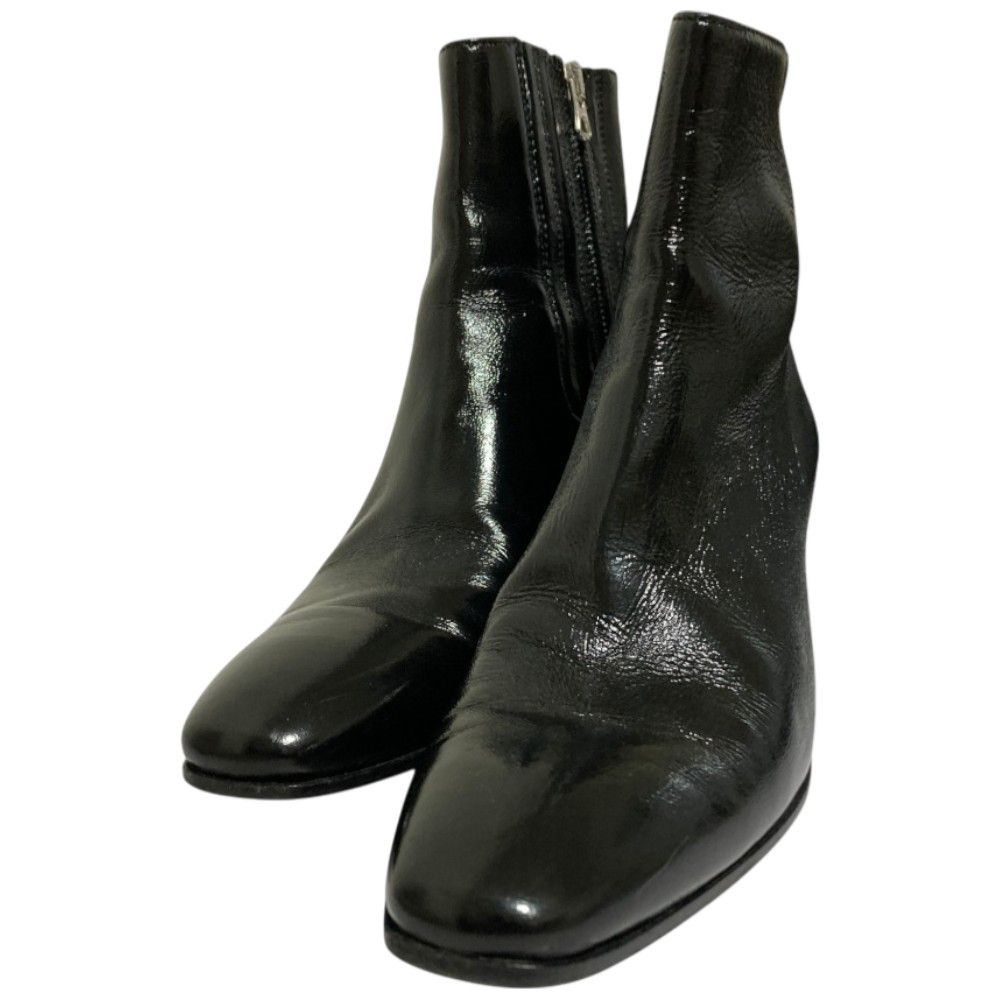 Acne Studios Acne Studios Acne Studios Patent Leather Short Boots Leather Shoes DUTY FREE for USA Size ONE SIZE - 1 Thumbnail