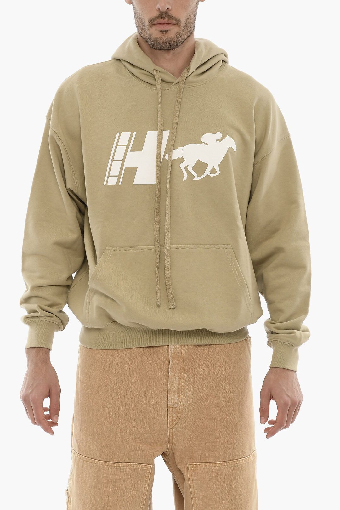 og1mm0423 Ranch Crew Hoodie in Beige