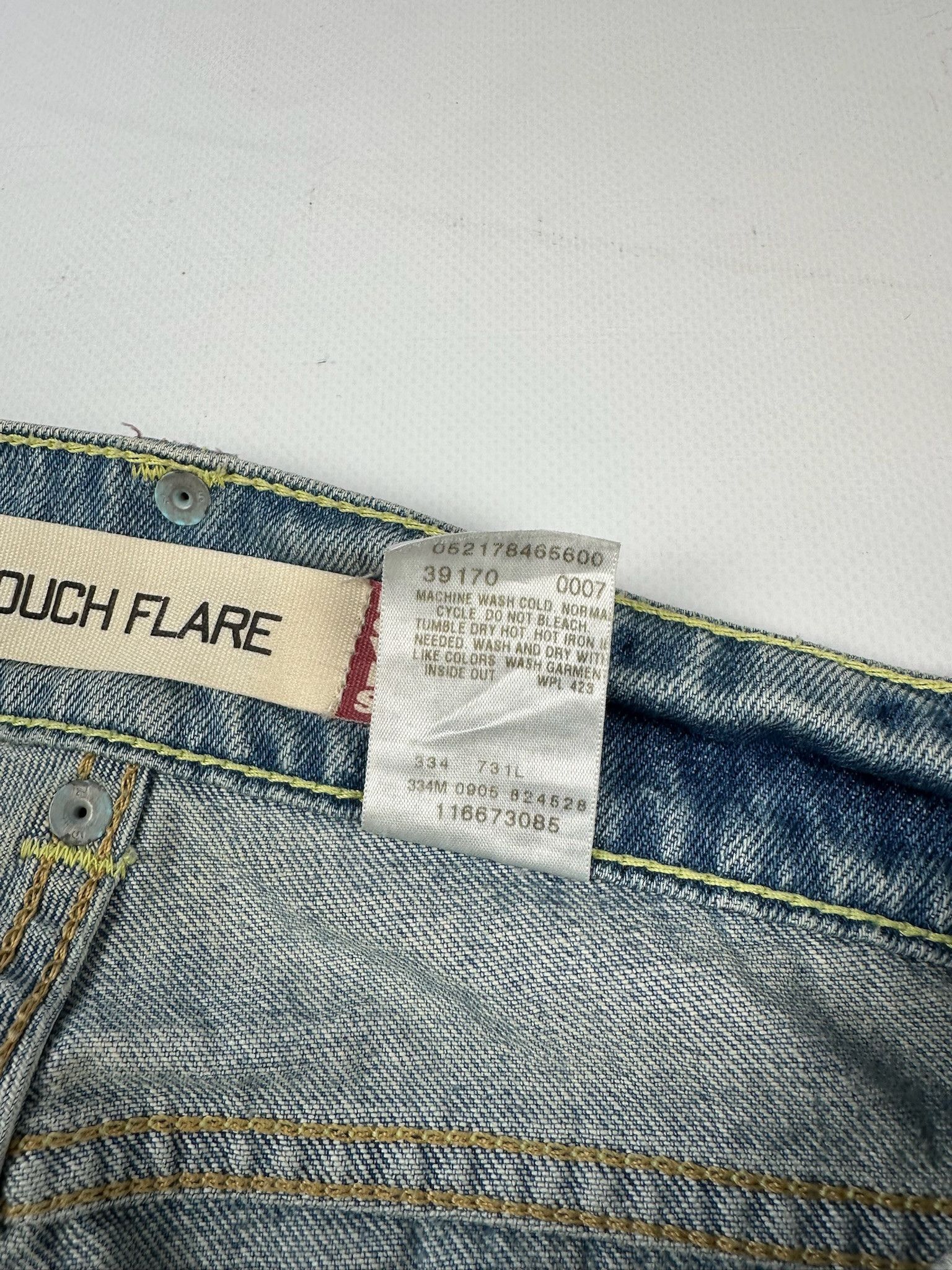Levi's Levi’s Slouch Flare Light Wash Denim Patchwork Jeans Size US 32 / EU 48 - 10 Thumbnail