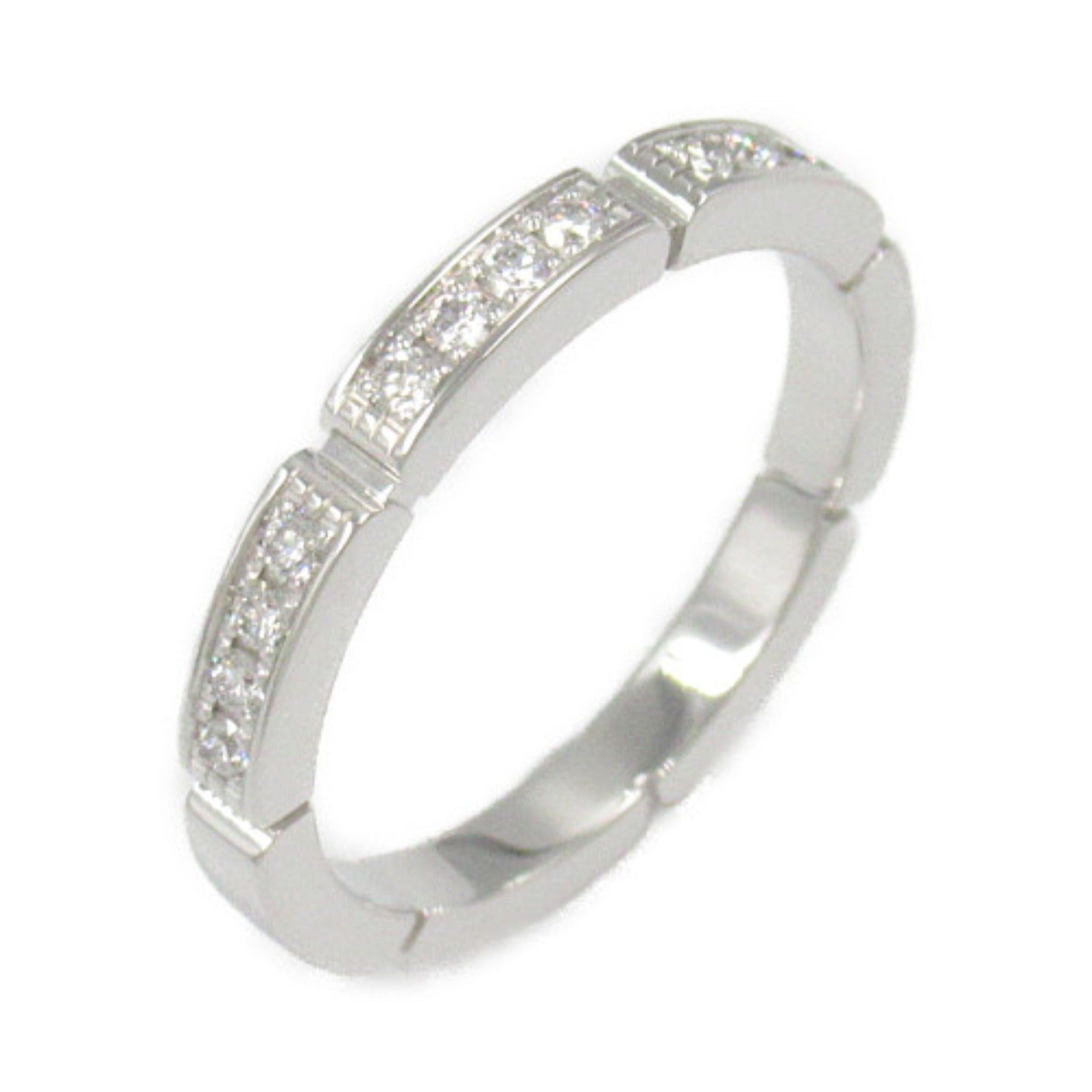 Cartier Cartier Mailon Panthère Half Diamond Ring K18Wg (White Gold) Clear Size ONE SIZE - 1 Thumbnail