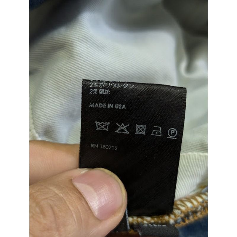 Amiri o1rshd1 Stack Flare Jeans in Stone Indigo Size US 32 / EU 48 - 20 Thumbnail