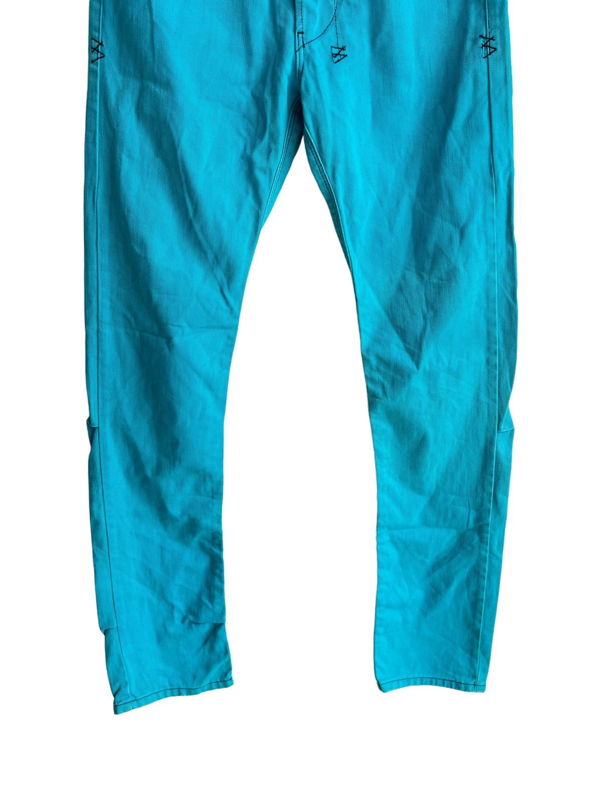 Ksubi OG Ksubi 🇦🇺 Neon Blue Rough Rocker Jeans Denim Turquoise Size US 30 / EU 46 - 9 Thumbnail