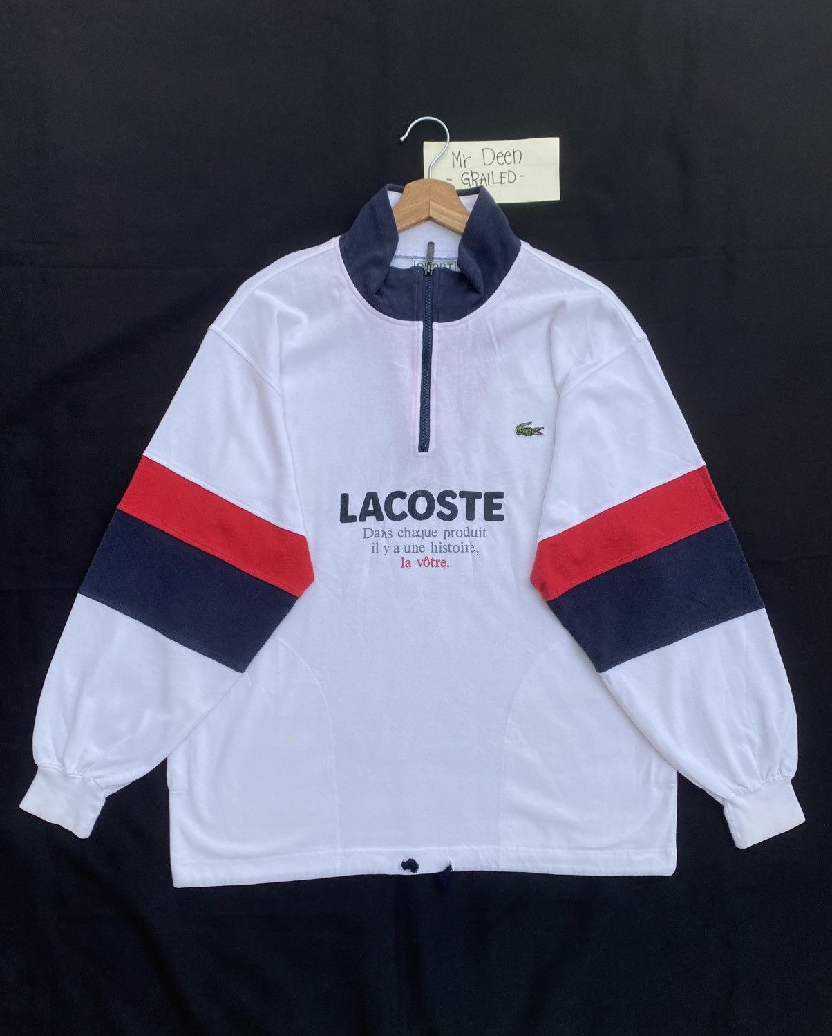 Lacoste Rare Vintage LACOSTE Half zipper Sweater Size US L / EU 52-54 / 3 - 2 Thumbnail
