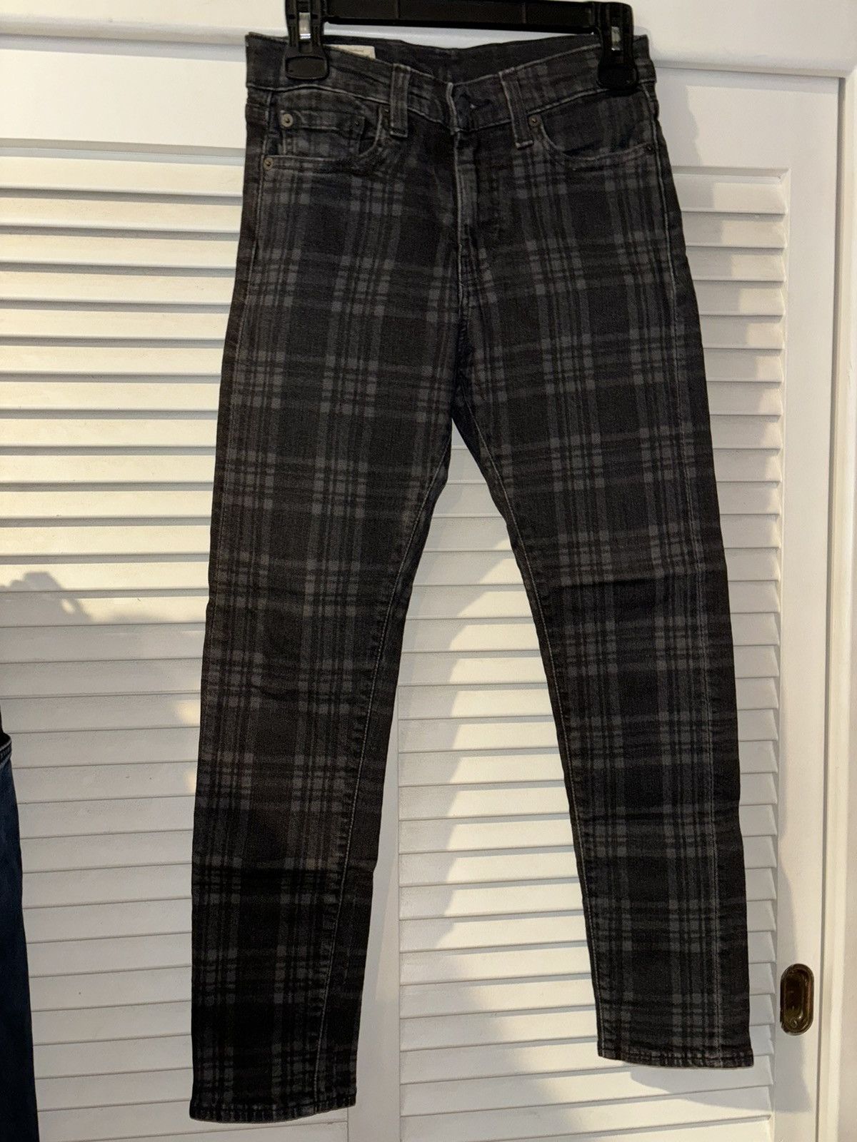 Levi's × Levi's Made & Crafted Levi’s 510 28 x 29 black grey plaid worn once Size US 28 / EU 44 - 1 Thumbnail