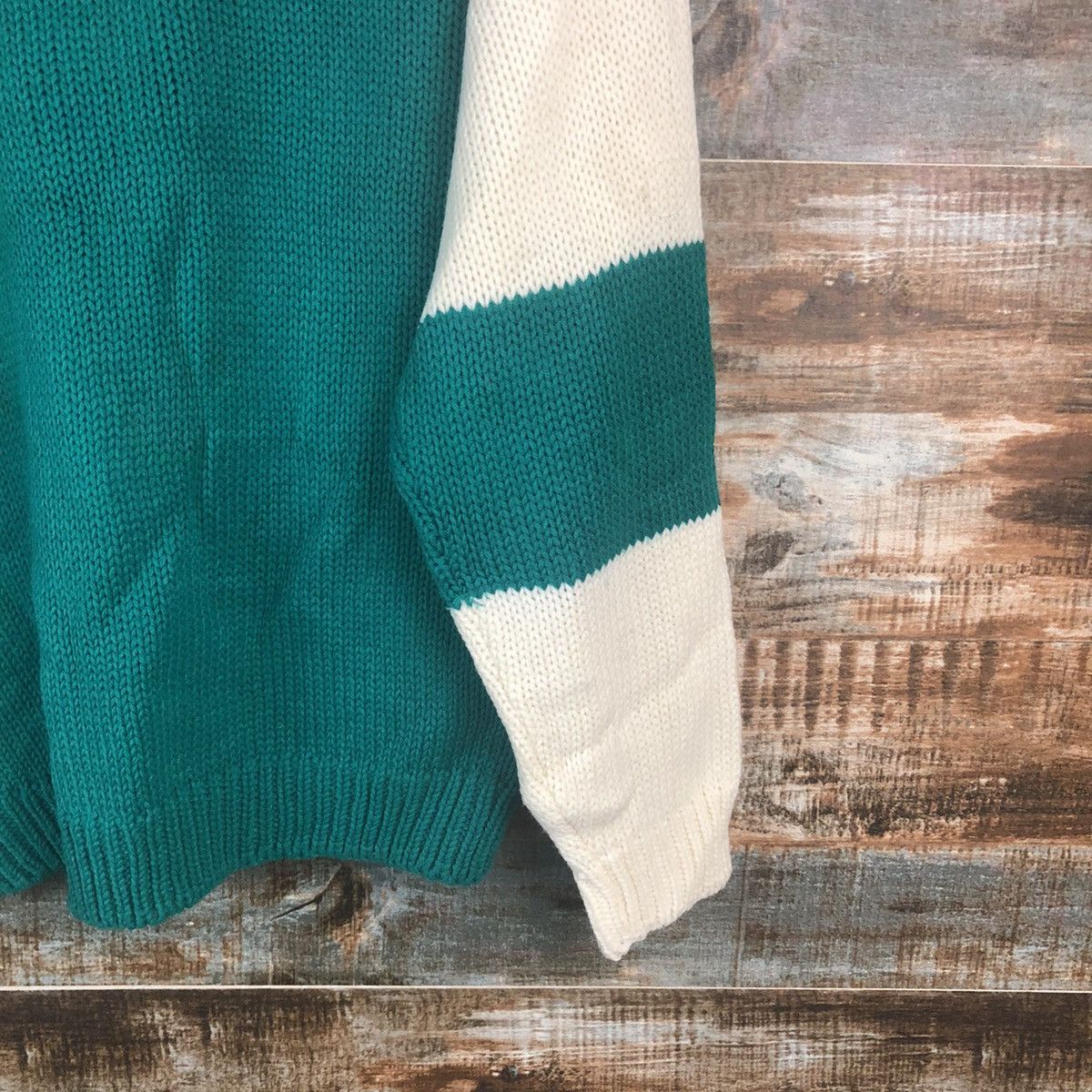Homespun Knitwear Japan sportwear Green Knitwear sweatshirt #A2283 Size US M / EU 48-50 / 2 - 16 Thumbnail
