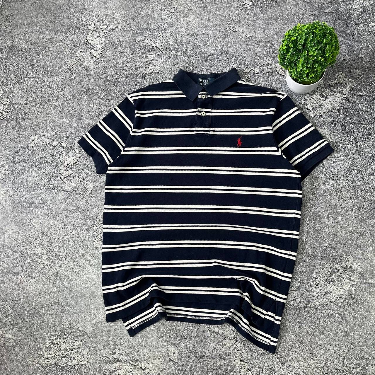Polo Ralph Lauren Vintage Y2k Polo Ralph Lauren striped designer polo tee Size US L / EU 52-54 / 3 - 14 Thumbnail