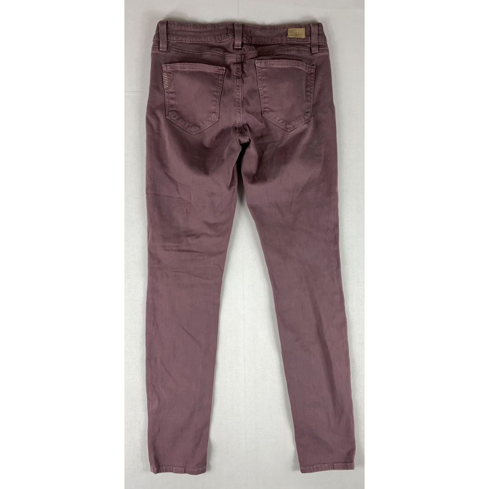 Paige Paige Womens Verdugo Skinny Jeans Purple Size 27 26x29 Size 27" / US 4 / IT 40 - 6 Thumbnail