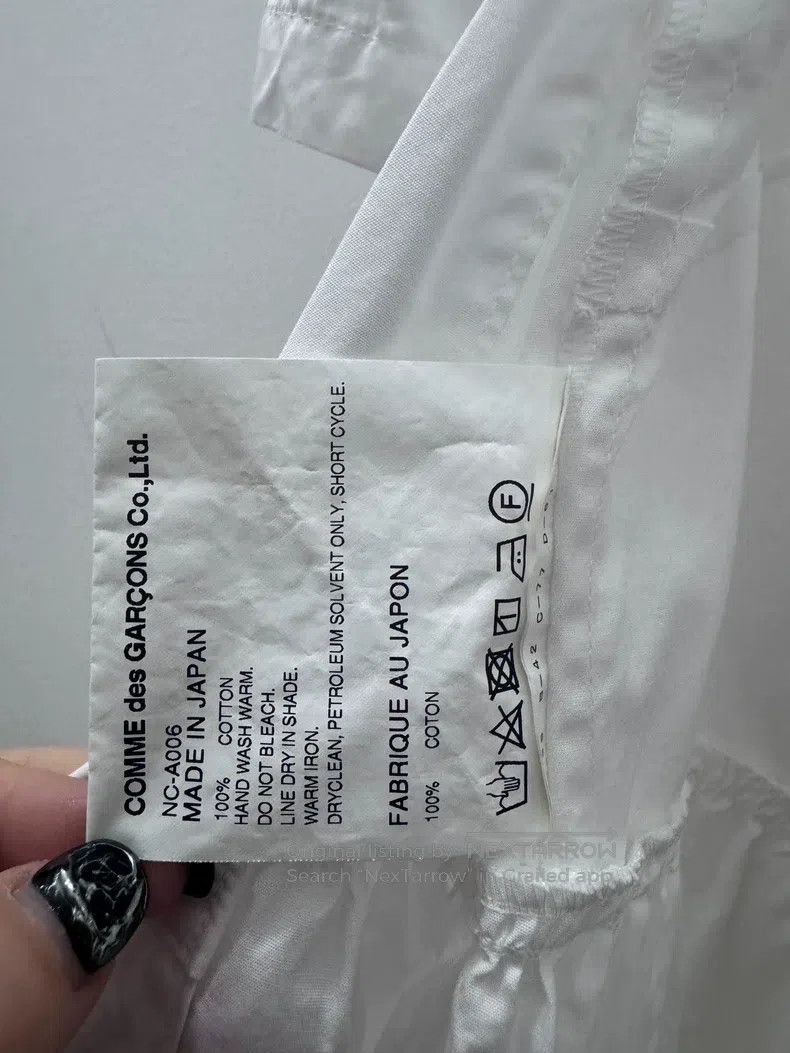 Comme des Garcons Comme Des Garcons Spring Summer White Frill Hem Apron Dres Size XS / US 0-2 / IT 36-38 - 4 Thumbnail