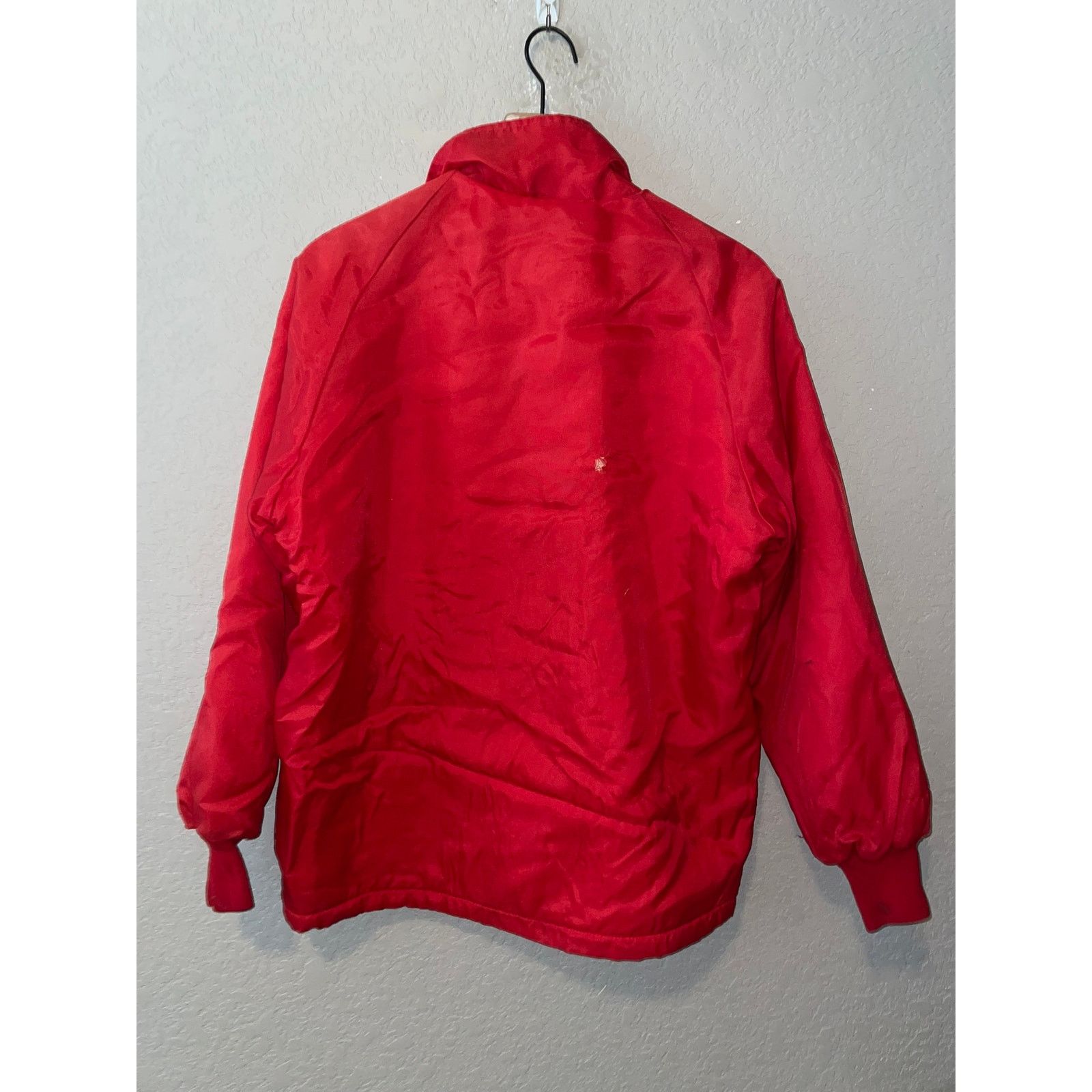 Vintage Vintage New Holland Red Bomber Jacket Upstream Lined VTG XL Size US XL / EU 56 / 4 - 9 Thumbnail