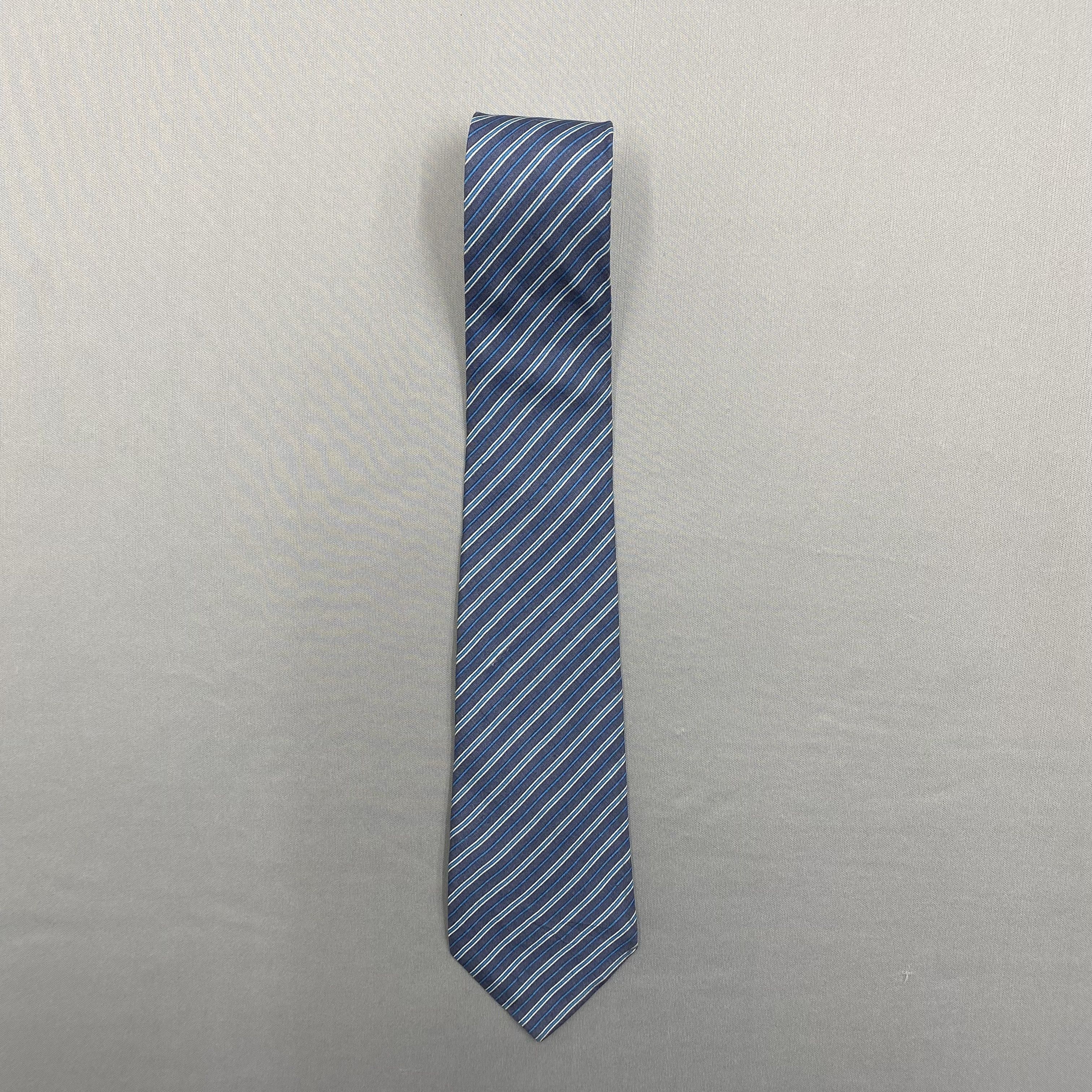 Japanese Brand Vintage Yves Saint Laurent SILK Necktie Cravate Pure Silk Size ONE SIZE - 3 Thumbnail