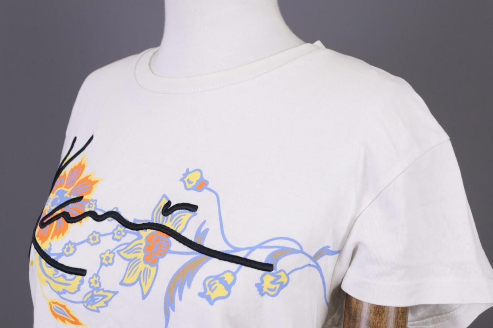 Karl Kani Karl Kani White Big Logo Floral Short Sleeve T-Shirt Size M Size M / US 6-8 / IT 42-44 - 9 Thumbnail