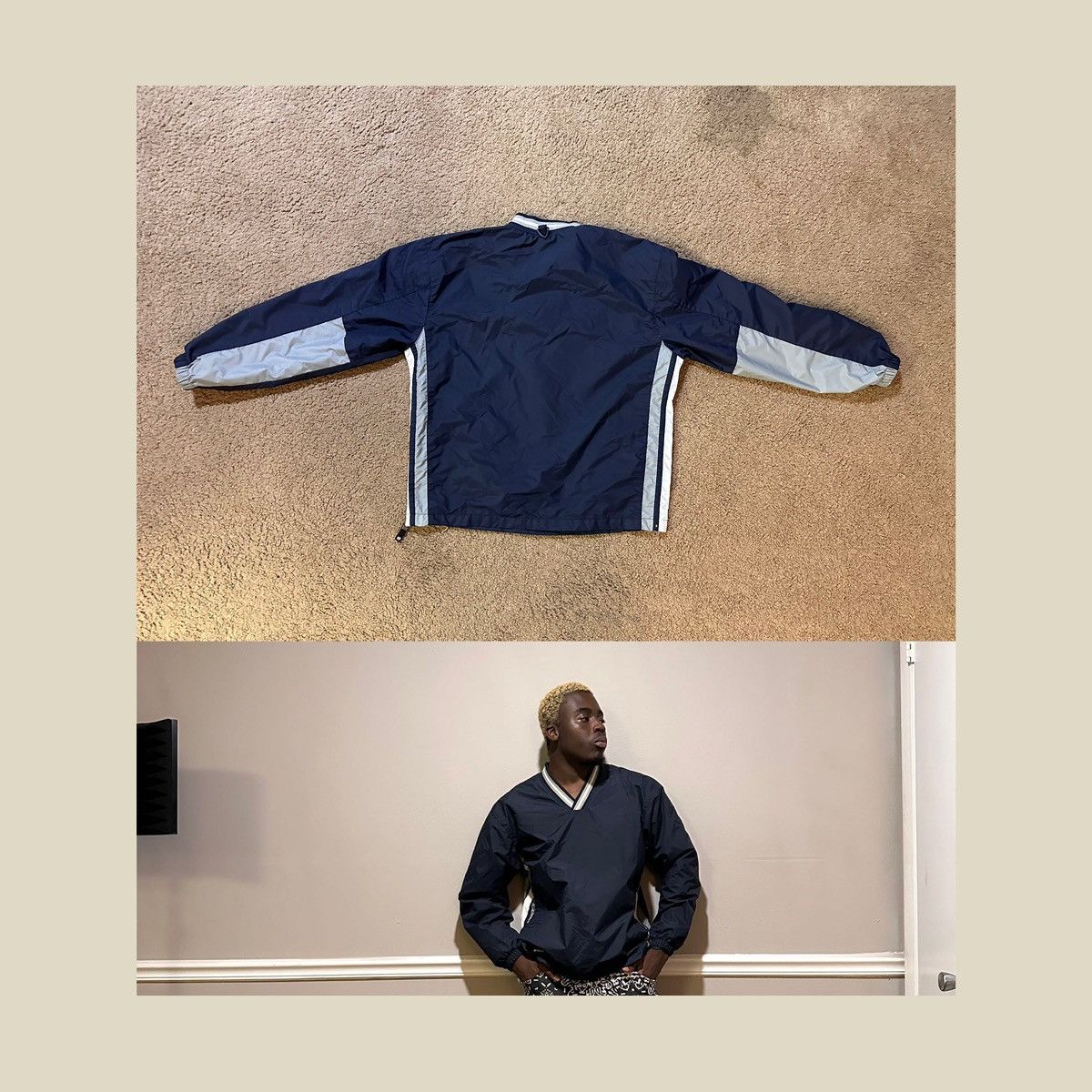 Holloway Men's Vintage Navy windbreaker for the Fall Size US S / EU 44-46 / 1 - 5 Thumbnail