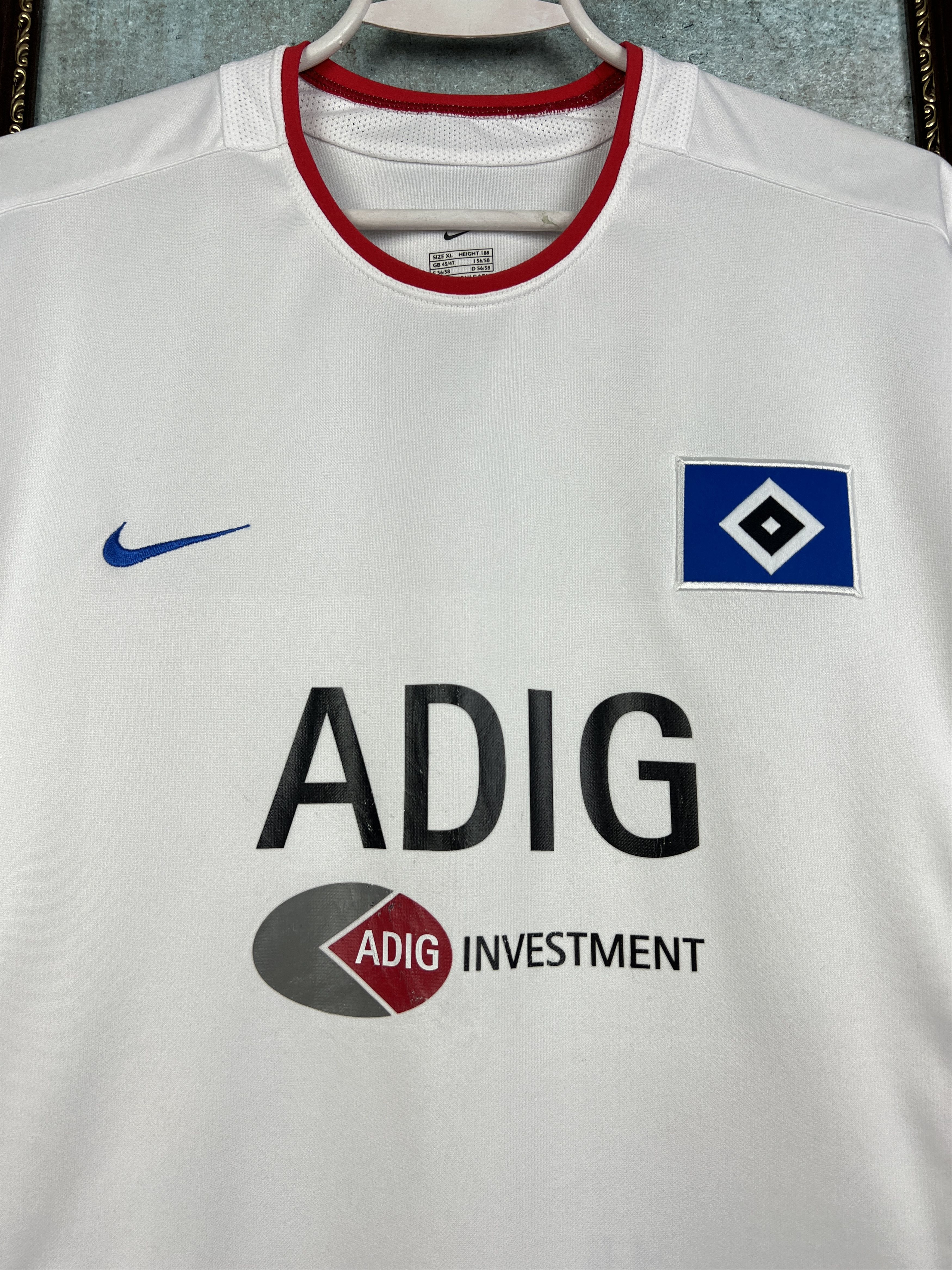 Nike Hamburg Home football shirt 2004 Soccer Nike Jersey Trikot Size US XL / EU 56 / 4 - 3 Thumbnail