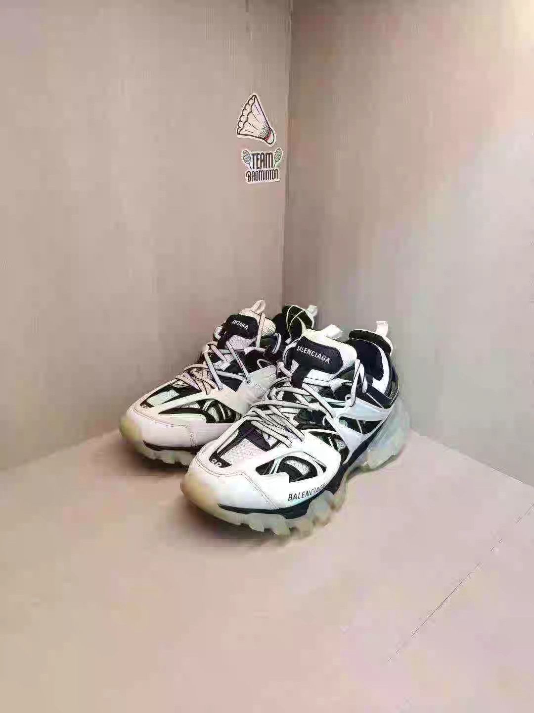 Balenciaga Balenciaga Track Black & White Transparent Sneakers K15 Size US 8 / IT 38 - 1 Thumbnail