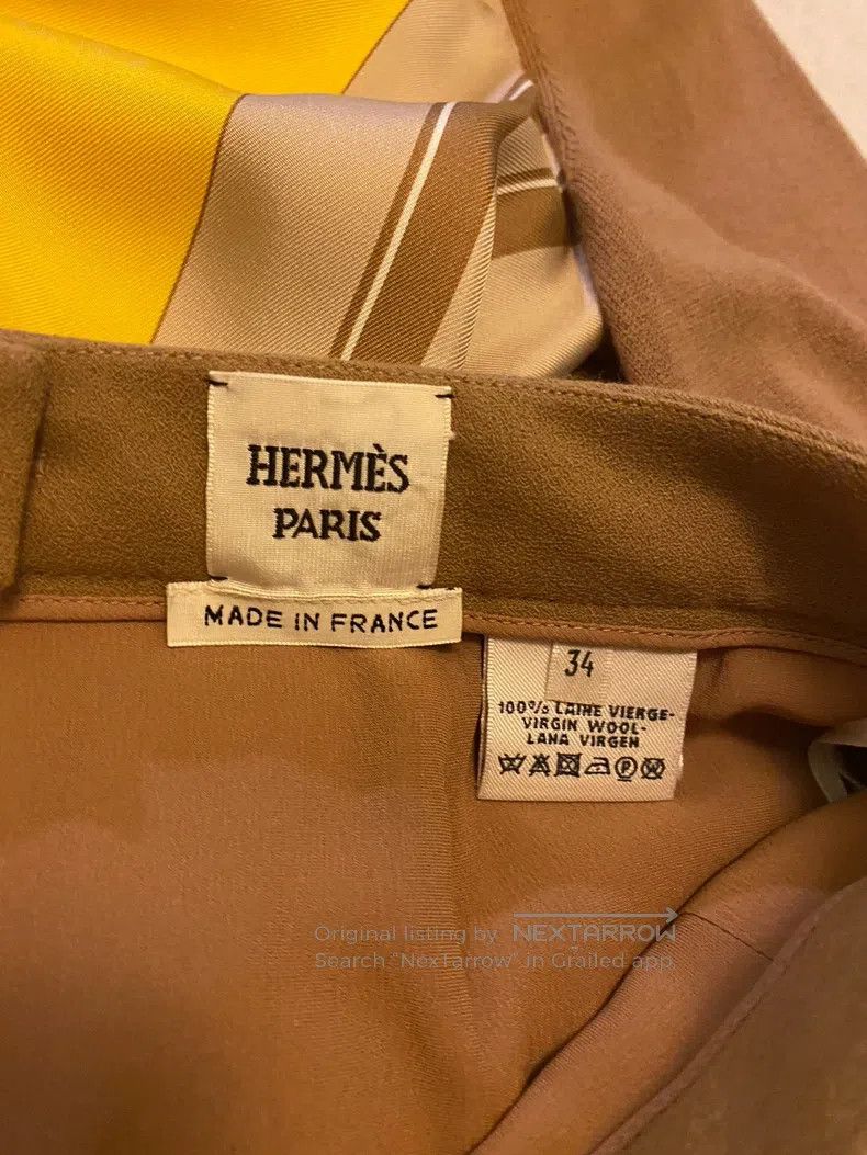 Hermes Hermes Silk Top + Woolen Skirt Size XS / US 0-2 / IT 36-38 - 3 Thumbnail