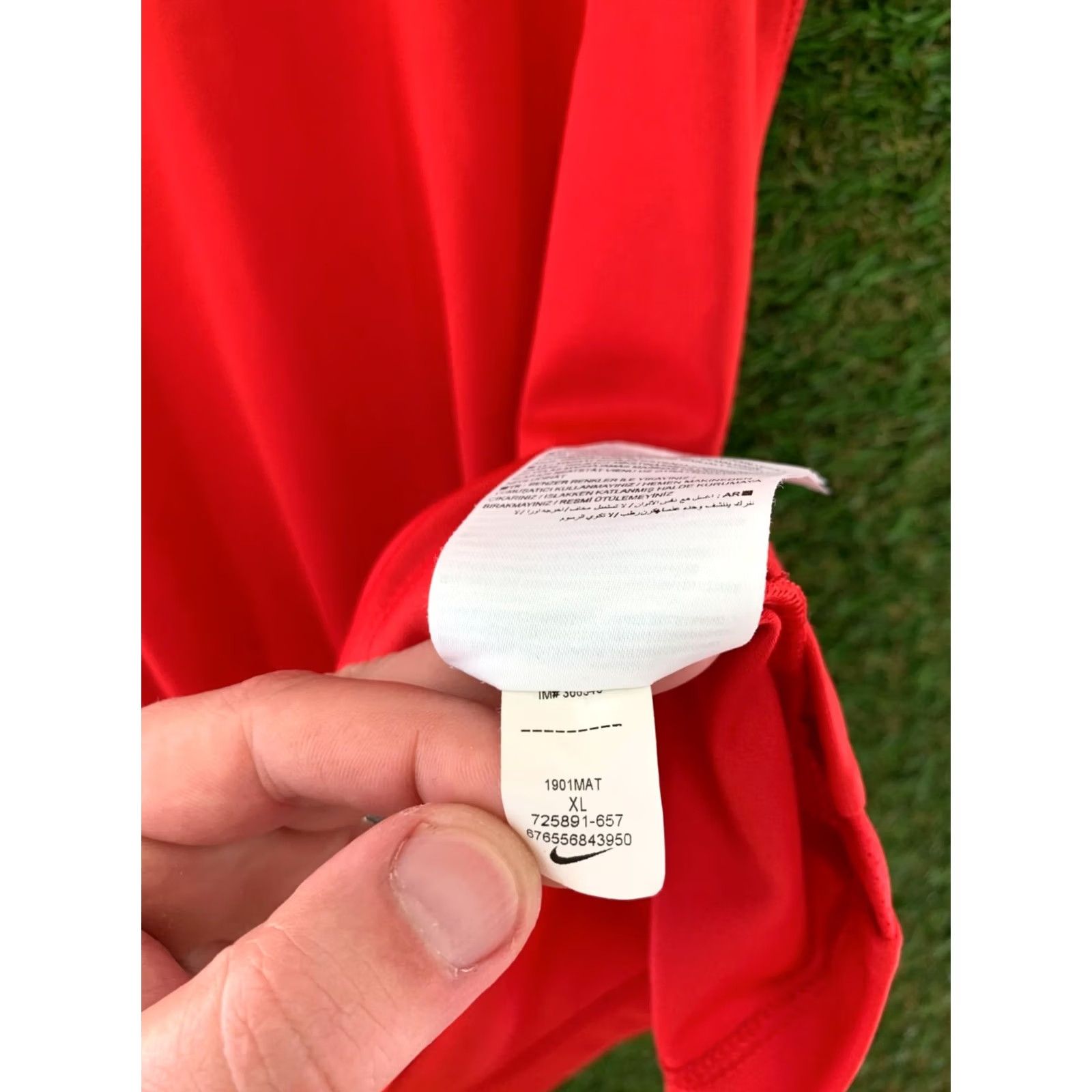 Nike NIKE Dri-FIT PARK ORIGINAL 2019 MEN FOOTBALL SHIRT XL Red Jersey T-Shirt Park 2019 Mens Size US XL / EU 56 / 4 - 7 Thumbnail