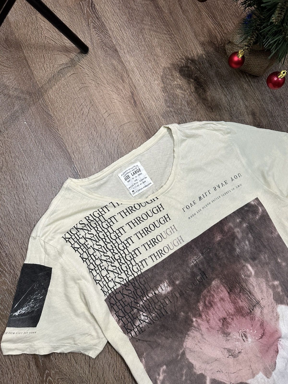 Allsaints × Japanese Brand × Vintage AllSaints T-Shirt Graphic Logo Y2K Size L / US 10 / IT 46 - 3 Thumbnail