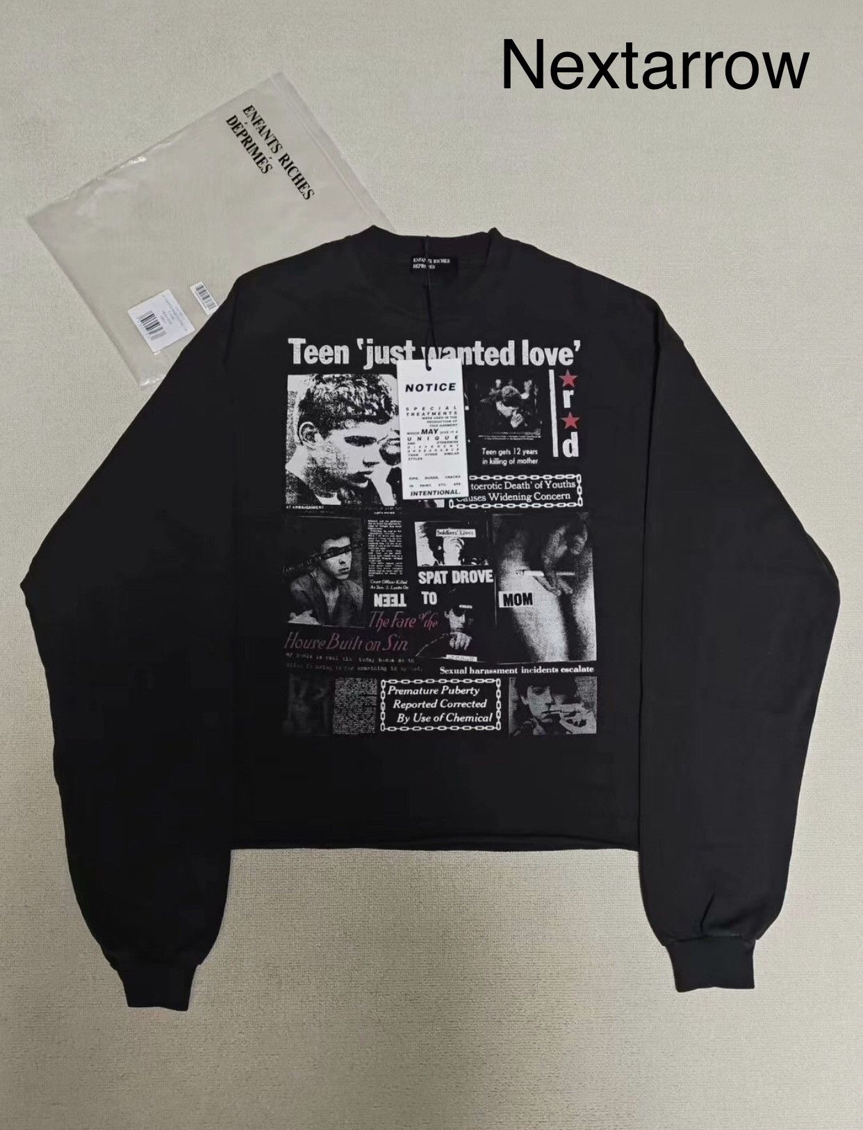 Enfants Riches Deprimes Enfants Riches Deporimes24fw "just wanted long sleeved shirt Size US S / EU 44-46 / 1 - 2 Thumbnail