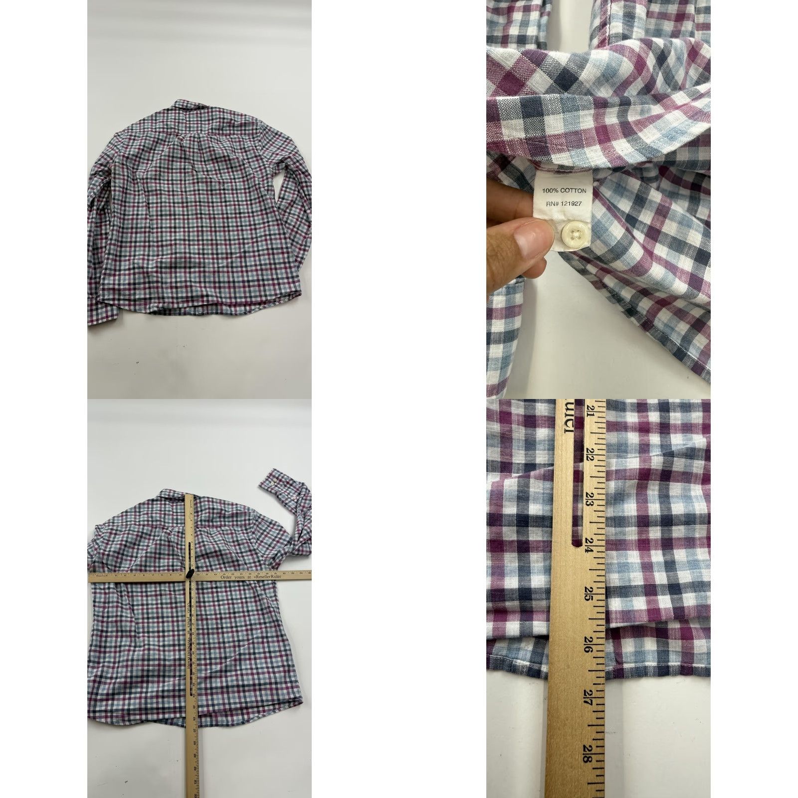 johnnie-O Johnnie-O Hangin Out Shirt Mens Medium Plaid Button Down Casual Size US M / EU 48-50 / 2 - 8 Thumbnail