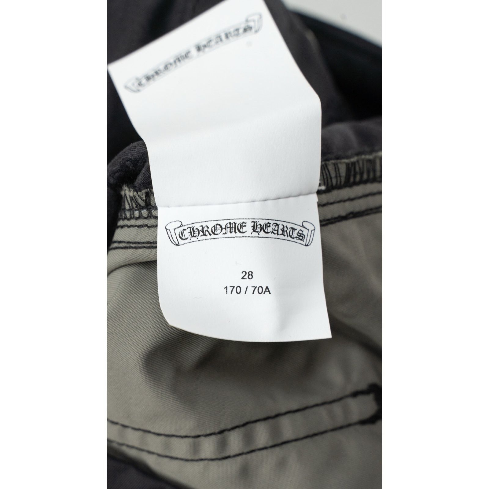 Chrome Hearts Leather Double Knee Nylon Carpenter Pants 'Black' Size US 38 / EU 54 - 10 Thumbnail