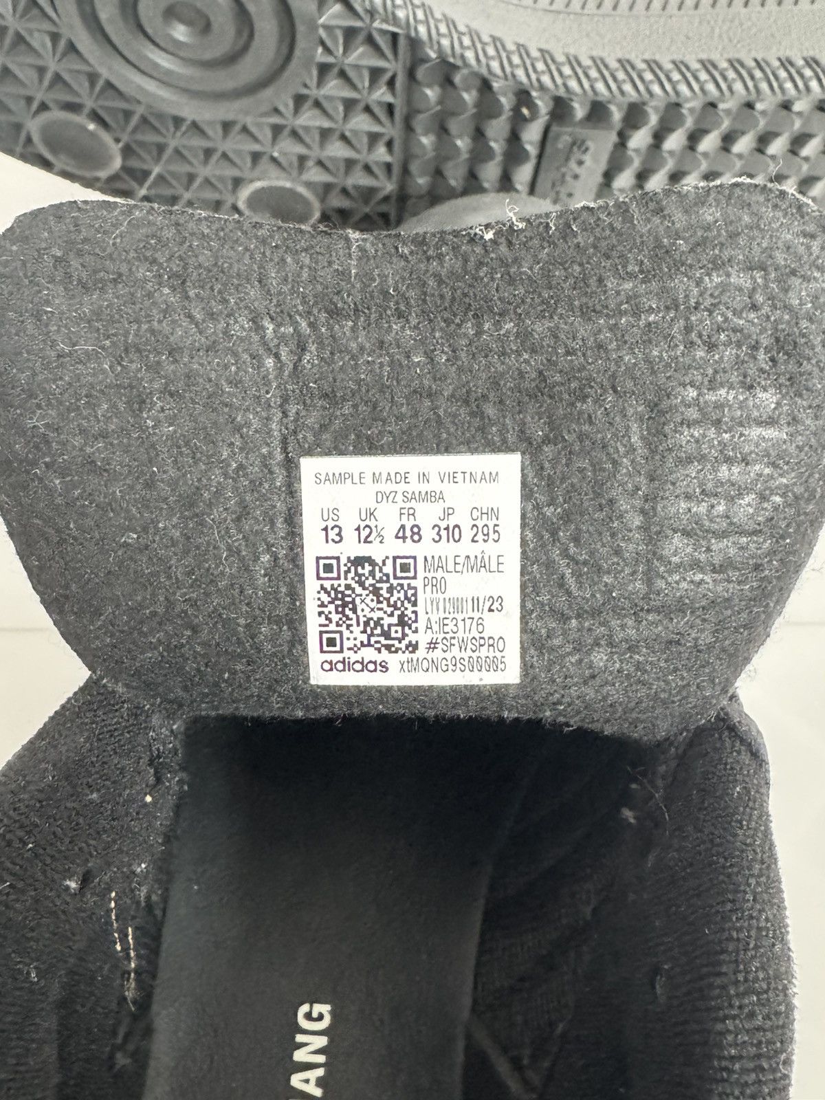 Adidas DINGYUN ZHANG SAMBA Size US 13 / EU 46 - 3 Thumbnail
