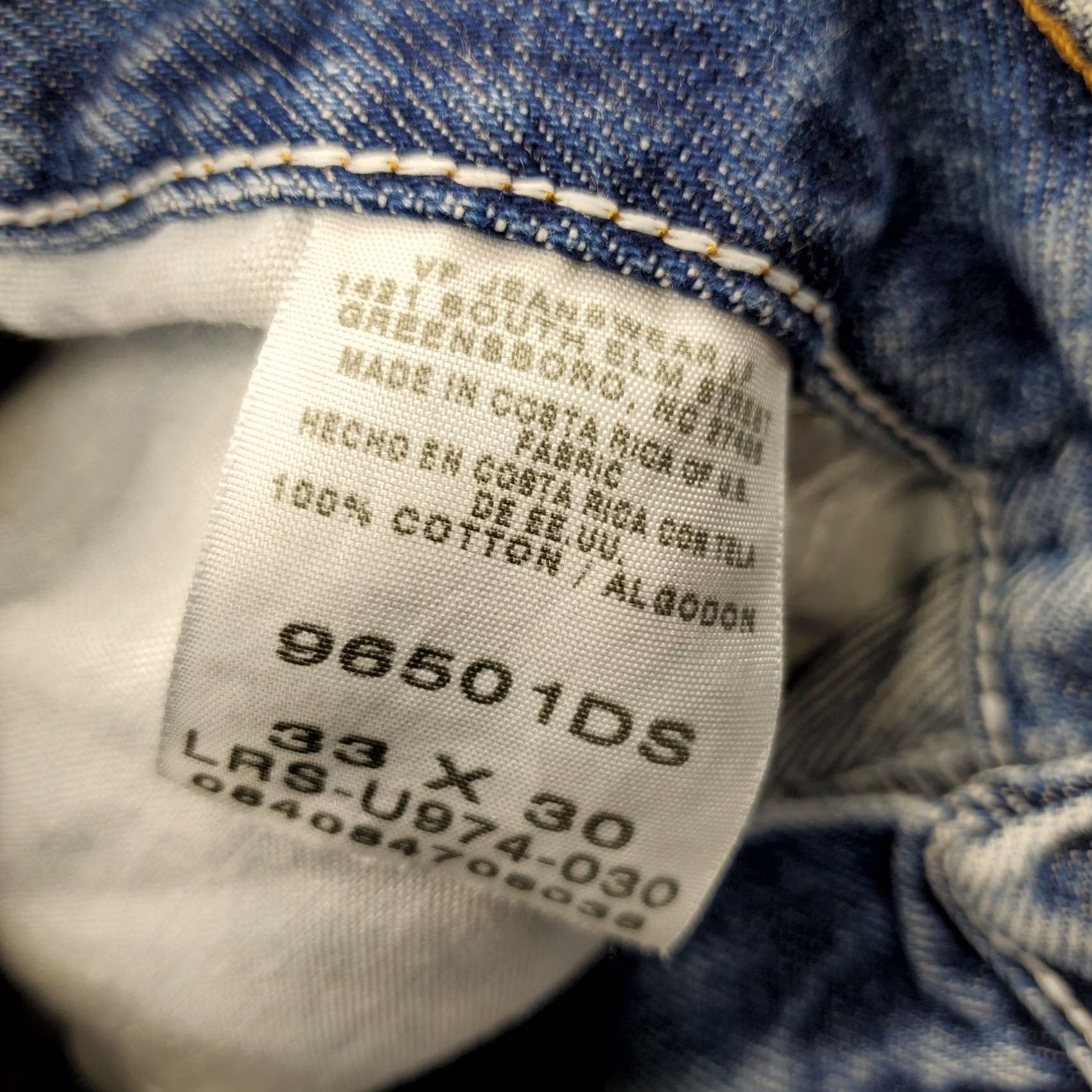 Wrangler Wrangler Jeans Mens 33x30 Blue Denim Five Star Premium Regular Fit Comfort Shirt? Size US 33 - 6 Thumbnail