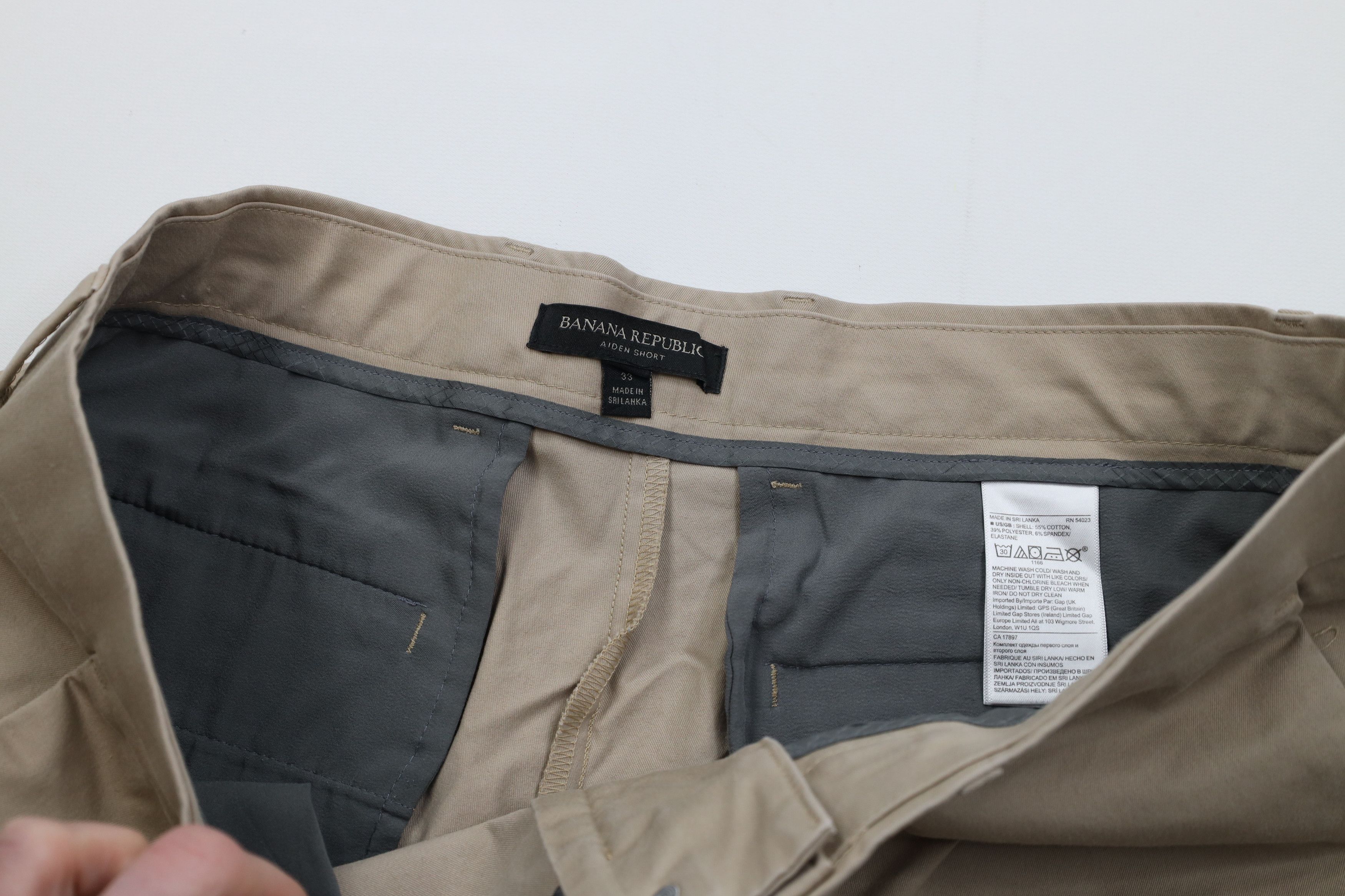 Banana Republic Banana Republic Above Knee Chino Shorts Khaki Tan Beige Size US 33 - 7 Thumbnail