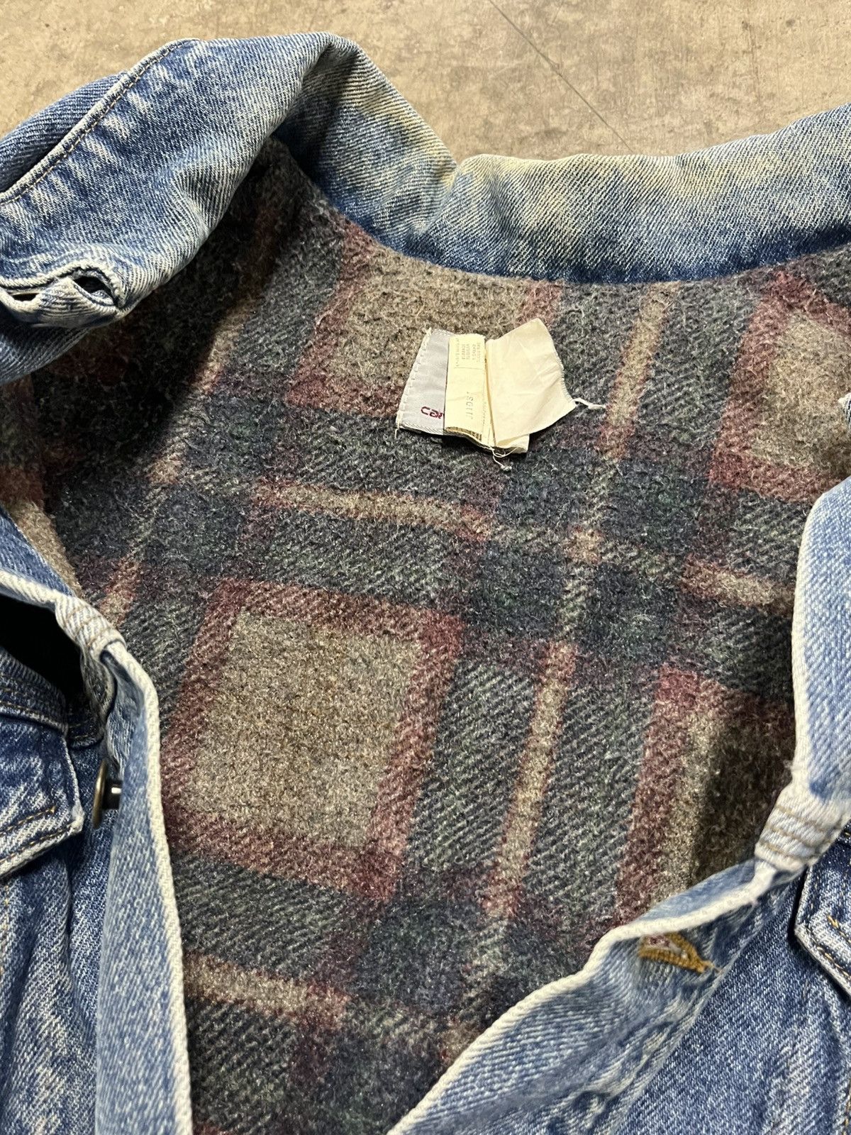 Carhartt × Vintage Carhartt denim trucker jacket blanket lined rare hype Size US XL / EU 56 / 4 - 13 Thumbnail