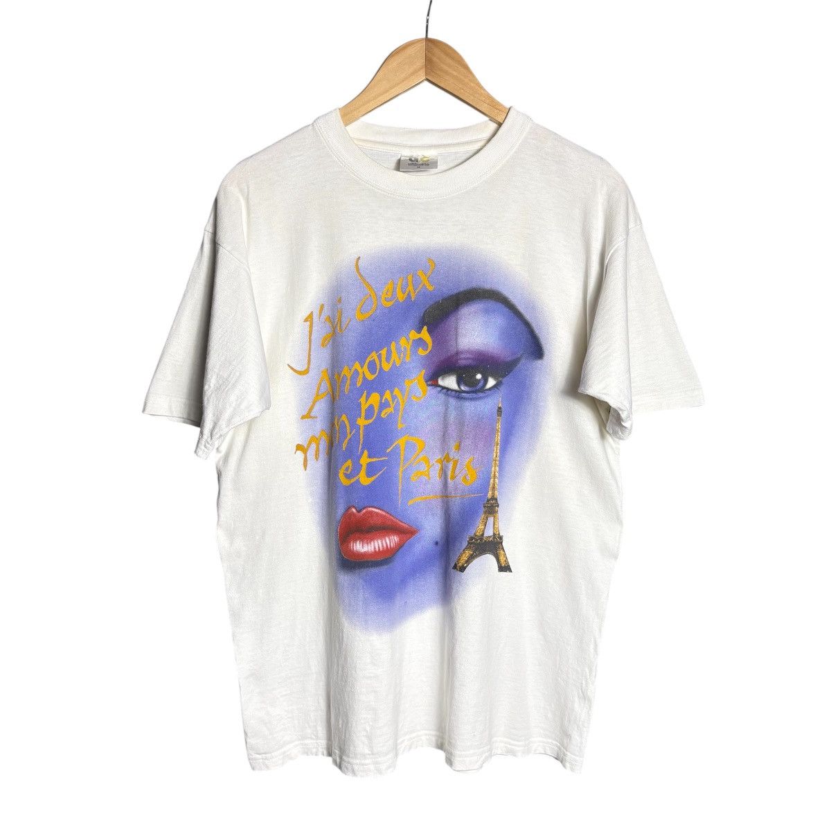 Band Tees × Vintage Vintage 90s J’ai Deux Amours Paris Band Tee Size US L / EU 52-54 / 3 - 1 Thumbnail
