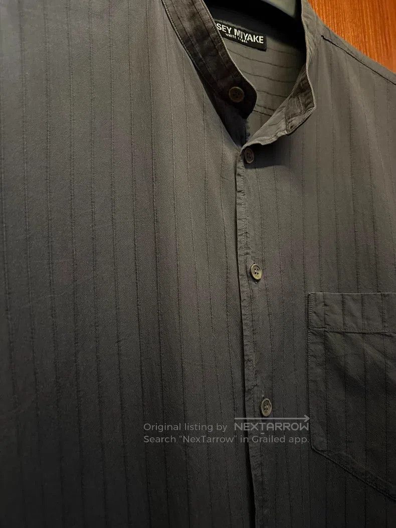 Issey Miyake Issey Miyake size:one size Striped Half-Collar Long Sleeve Size XXS / US 00 / IT 34 - 5 Thumbnail
