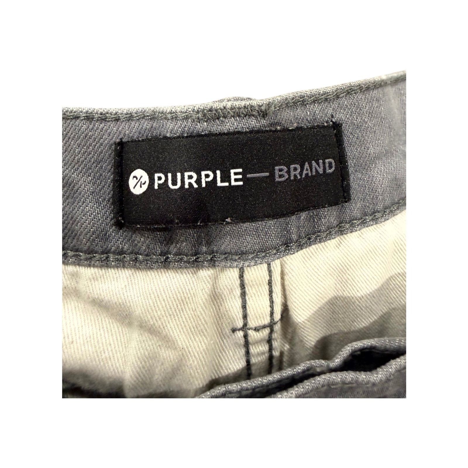 Purple Brand Purple Brand Paint Splatter Grey Jeans Size US 33 - 4 Thumbnail