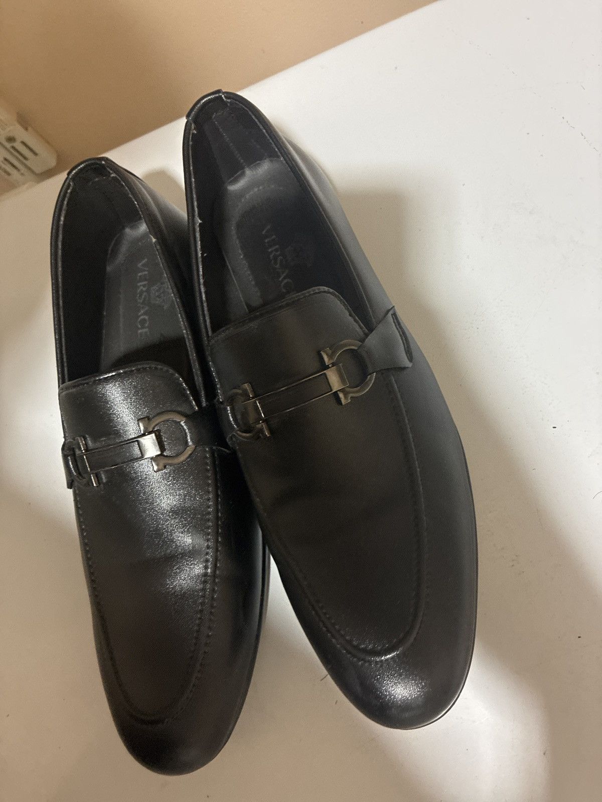 Versace Versace Black Leather Lace-Up Shoes New Size US 11 / EU 44 - 3 Thumbnail