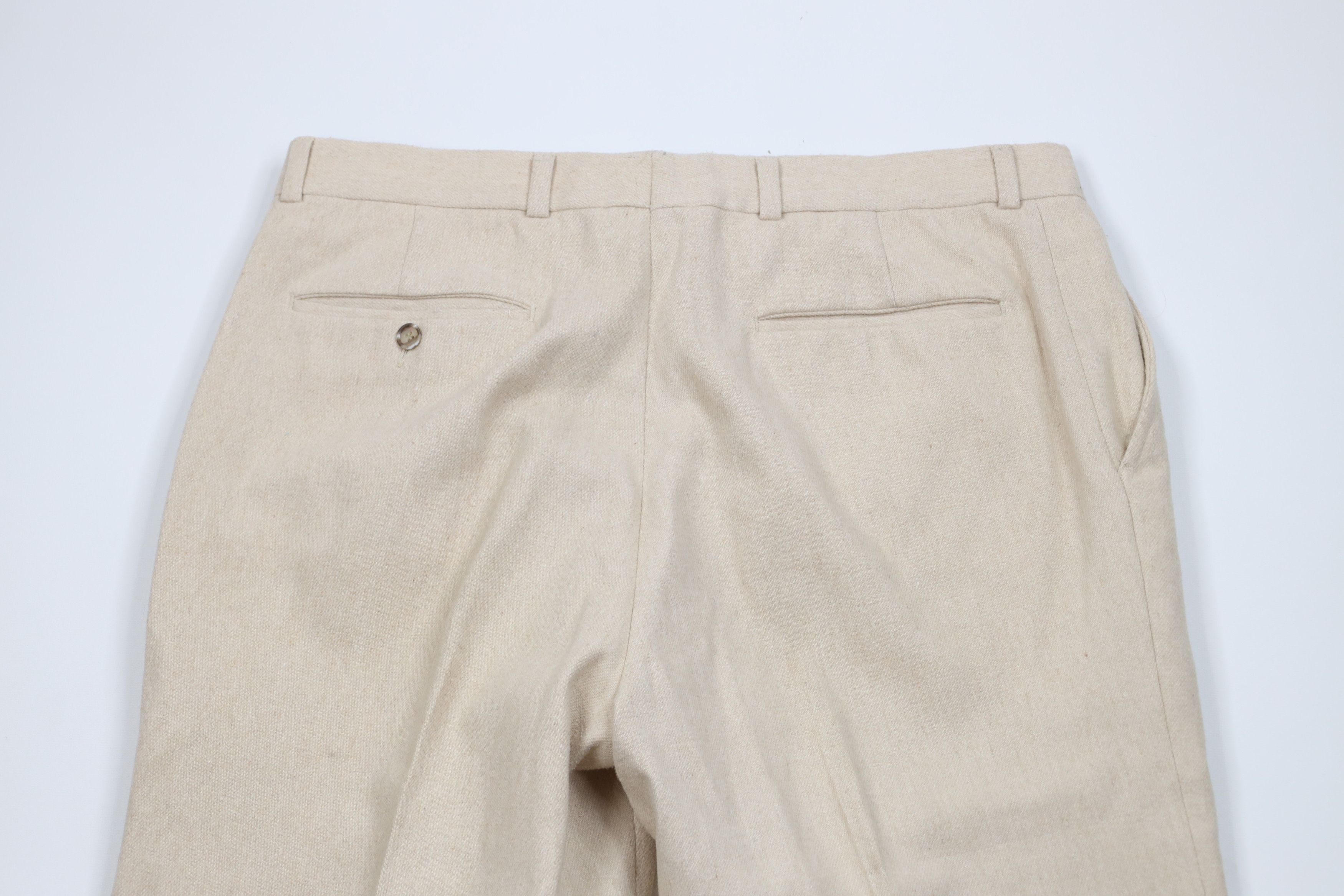 Vintage Vintage 60s Streetwear Wool Tweed Wide Leg Chino Pants USA Size US 34 / EU 50 - 12 Thumbnail