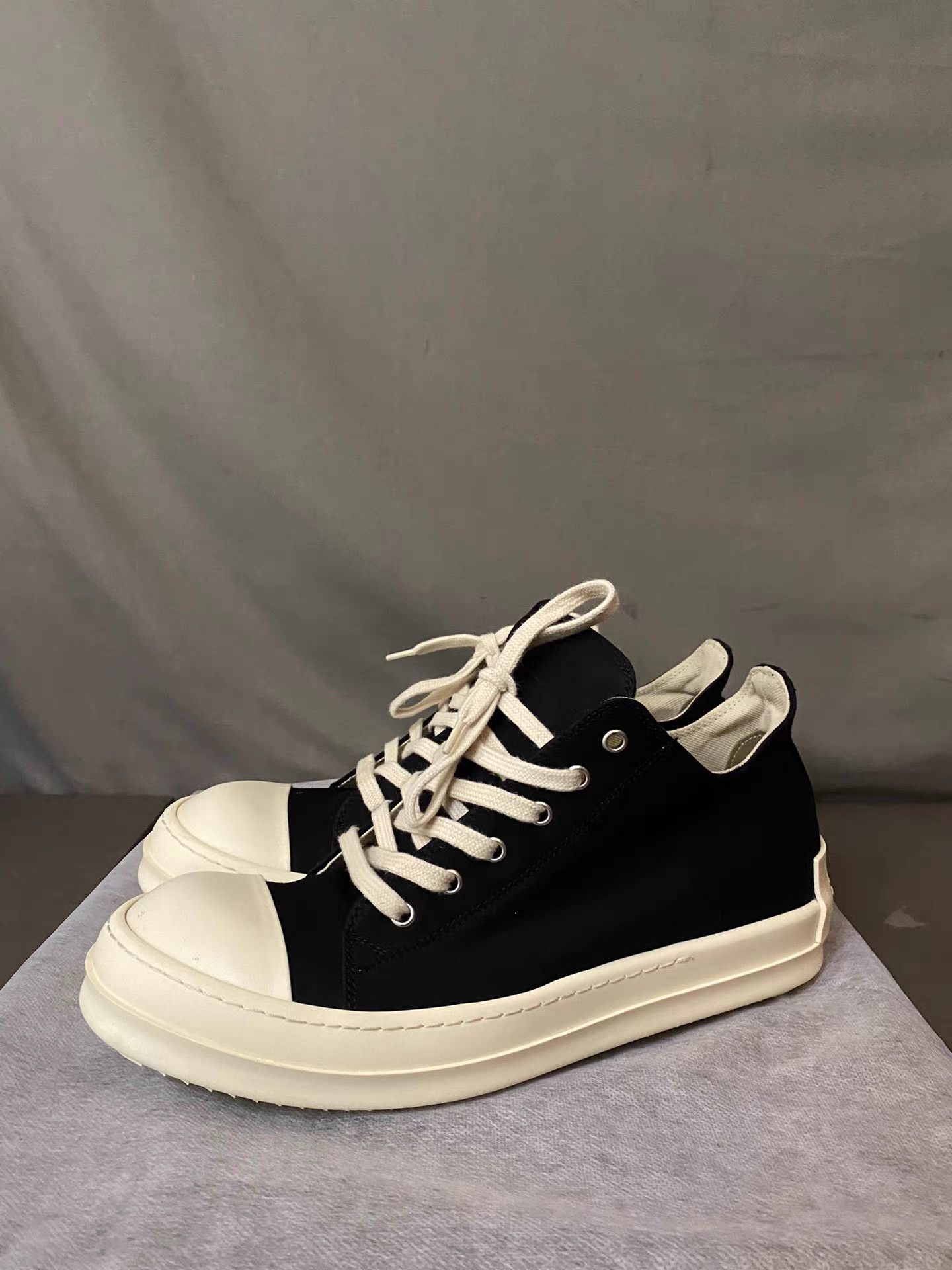 Rick Owens Rick Owens DRKSHDW satin low top sneakers Size US 9 / EU 42 - 1 Thumbnail