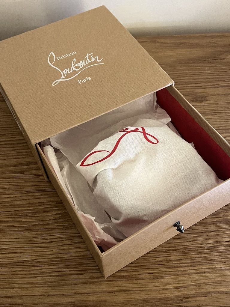 Christian Louboutin RICKY BELT 35 CALF PARIS/CALF P/METAL Size 34 - 13 Thumbnail