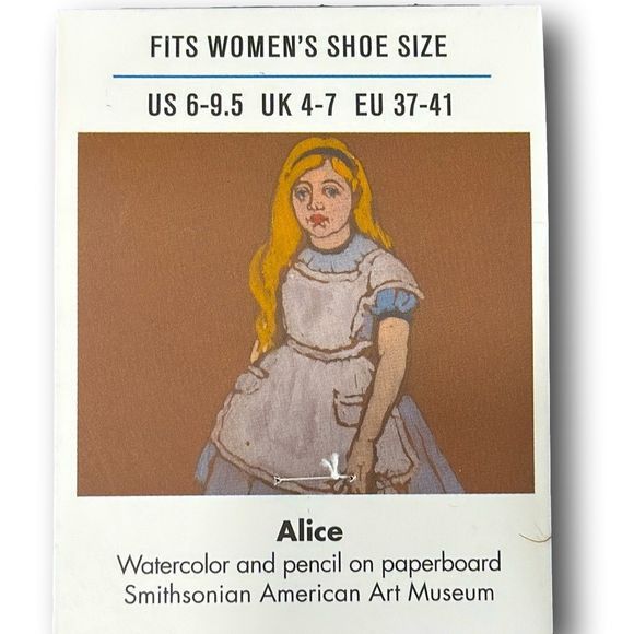 Other Smithsonian Alice in Wonderland Women Socks Size ONE SIZE - 4 Thumbnail