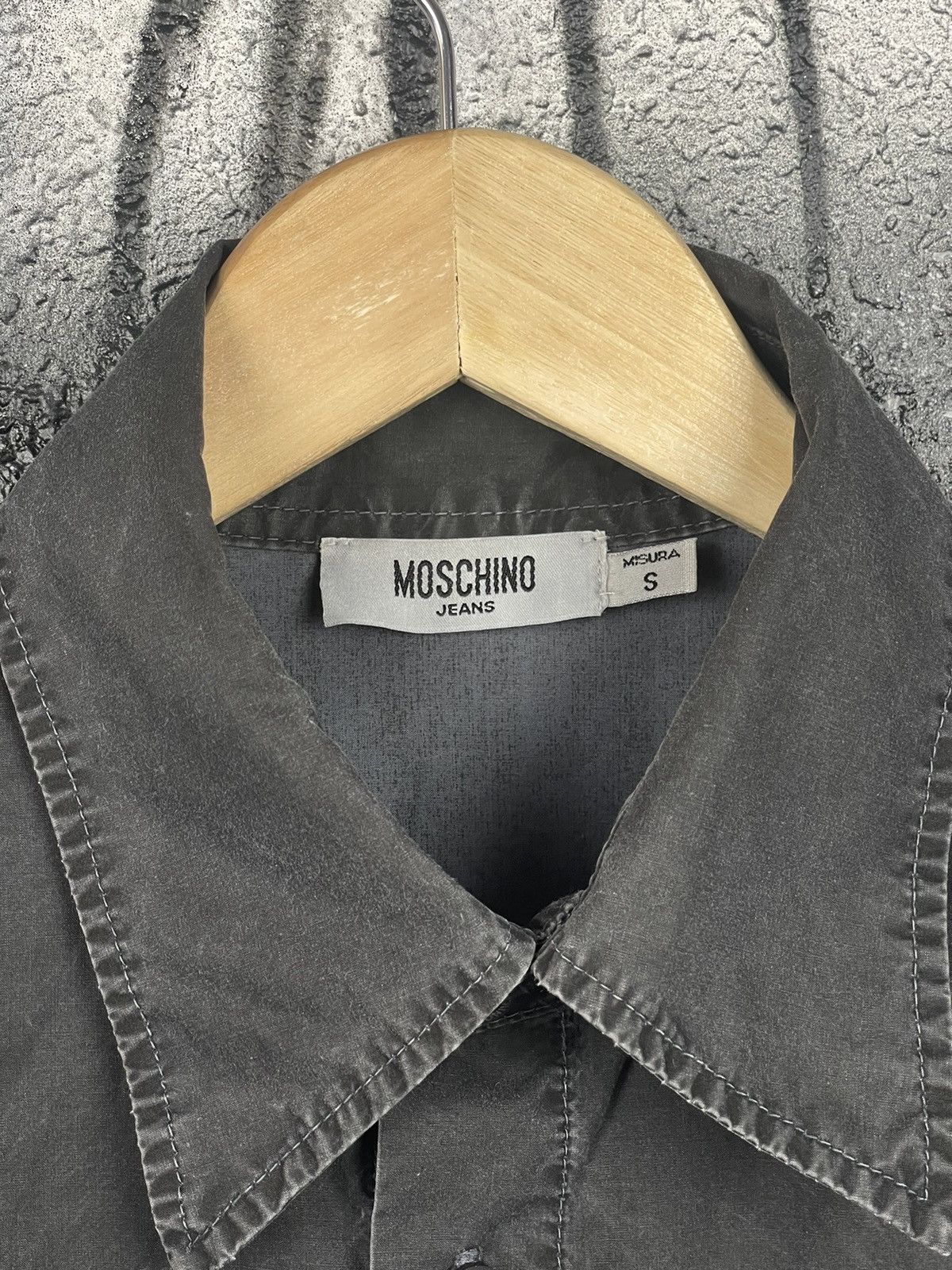 Moschino Moschino Jeans Washed Grey Shirts Button Up Men’s Size S Size US S / EU 44-46 / 1 - 11 Thumbnail