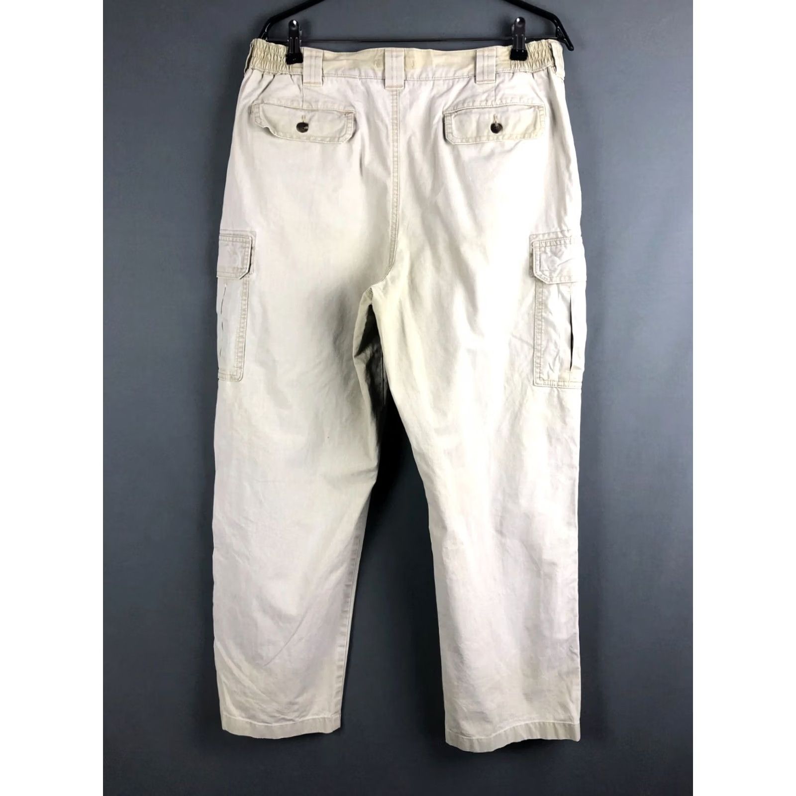 Vintage L.L. Bean Pants Men Size 36 Cotton Khaki Cargo Size US 36 / EU 52 - 2 Thumbnail