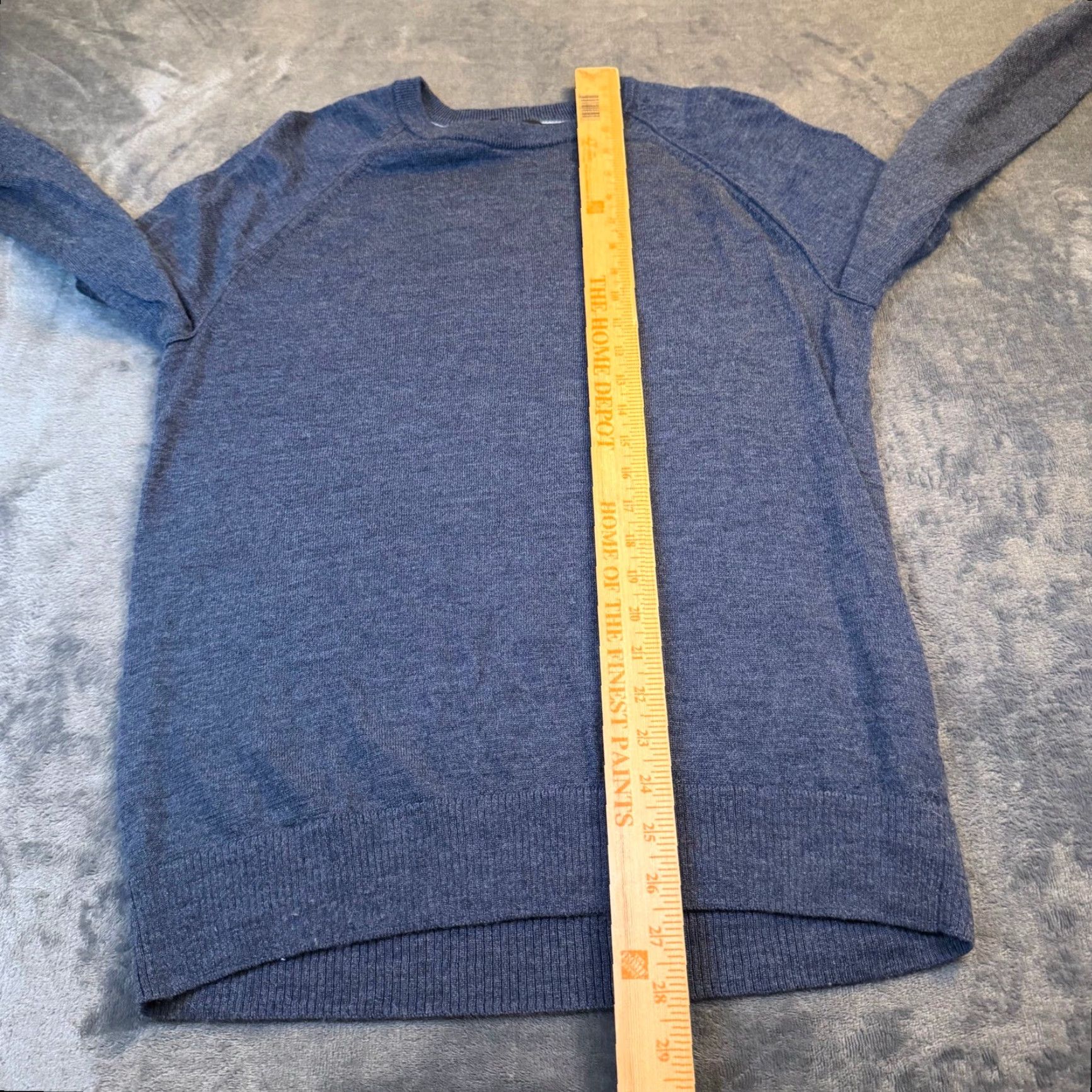 Banana Republic Banana Republic Sweater Shirt Mens M Raglan Crew Neck 100% Merino Wool Blue Solid Lightweight Breathable All Seasons Size US M / EU 48-50 / 2 - 6 Thumbnail