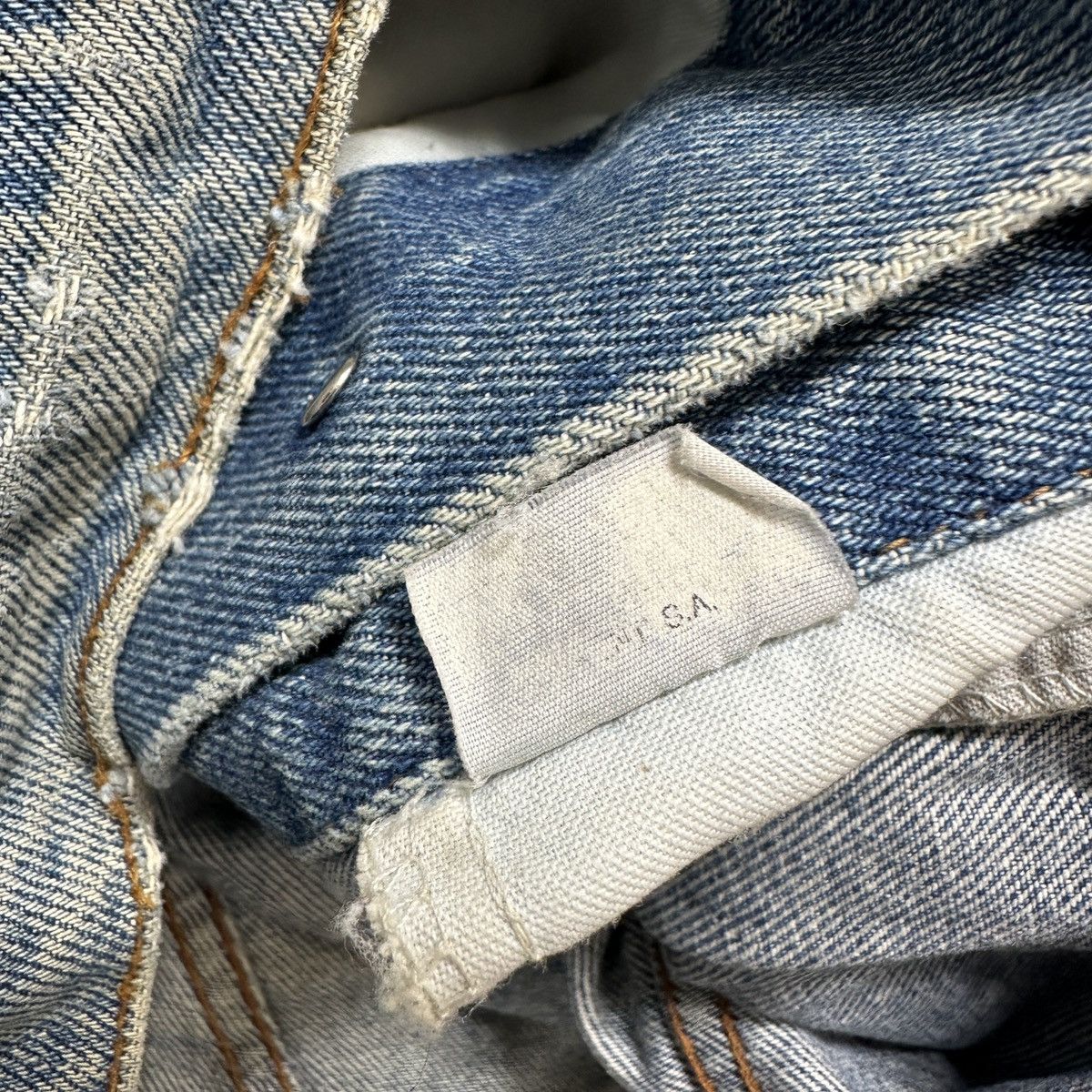 Vintage Vintage Atomic City denim jacket Size US L / EU 52-54 / 3 - 6 Thumbnail