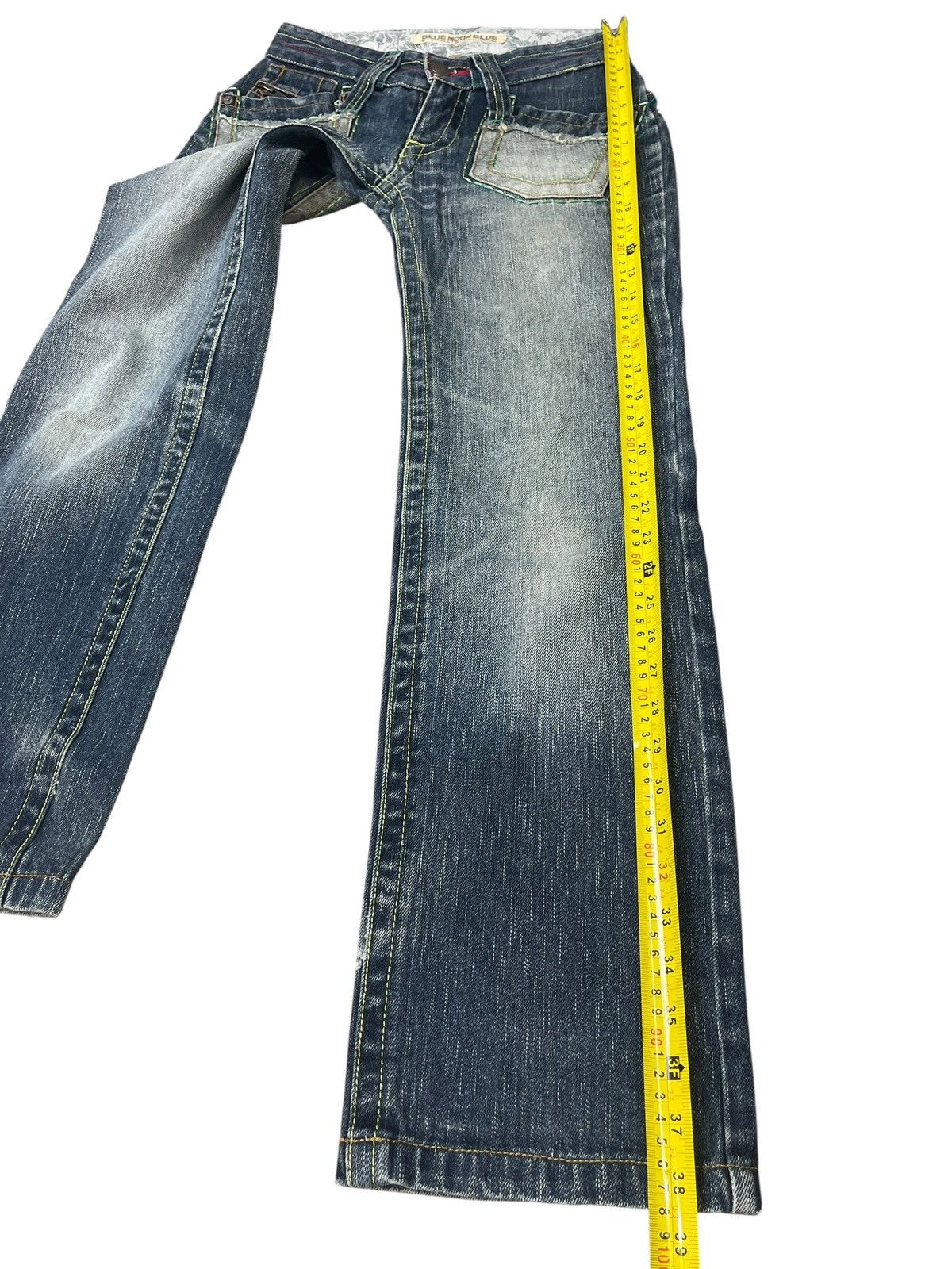 Japanese Brand Vintage Blue Moon Blue Jeans Streetwear Size US 29 - 8 Thumbnail