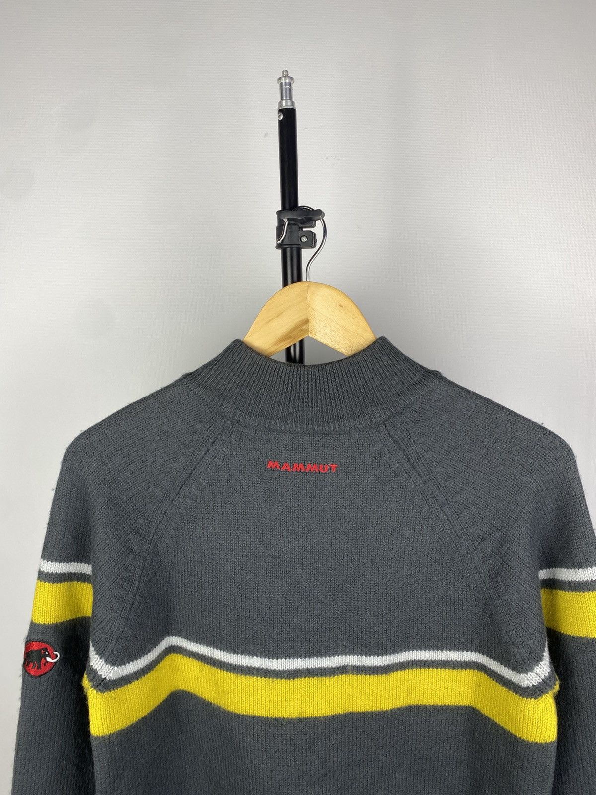 Mammut × Vintage Vintage 90s Mammut 1/4 Zip Knitted Sweater Size US S / EU 44-46 / 1 - 7 Thumbnail