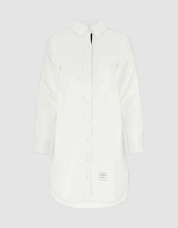 Thom Browne o1s22i1n0924 Short Button-Down Blouse in White Size XS / US 0-2 / IT 36-38 - 1 Thumbnail