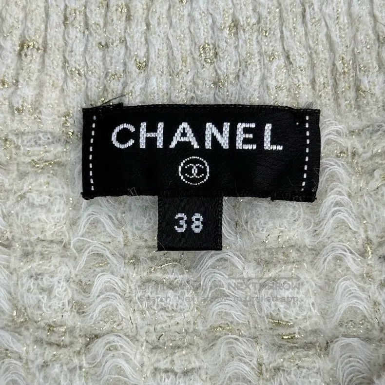 Chanel Chanel Beige gold thread medium-sleeved knitted dress Size XS / US 0-2 / IT 36-38 - 5 Thumbnail