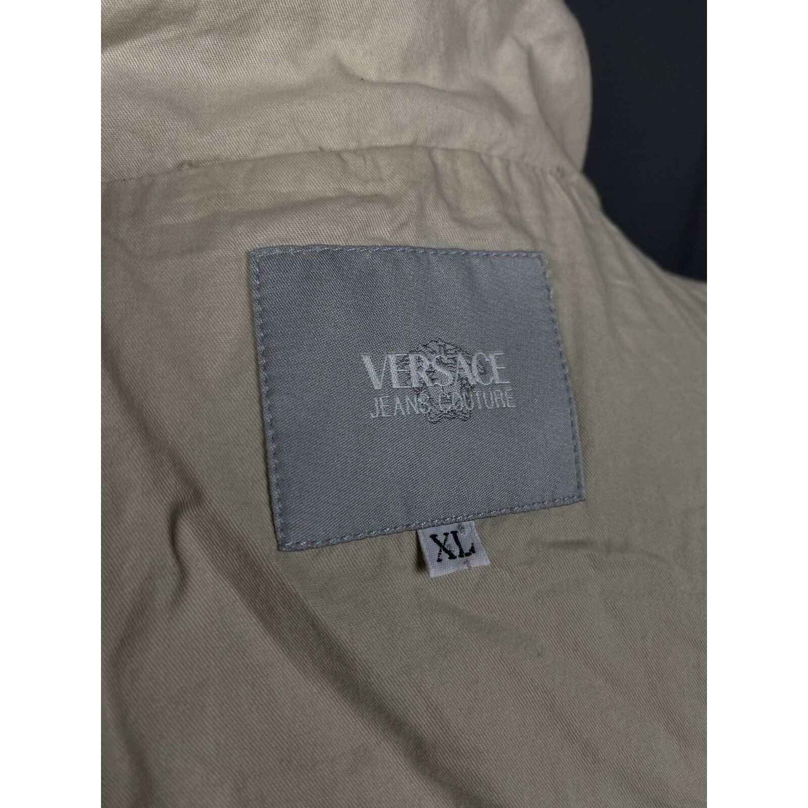 Versace Versace Jeans Couture Small Logo VTG Men's Beige Collared Ut Size US XL / EU 56 / 4 - 12 Thumbnail