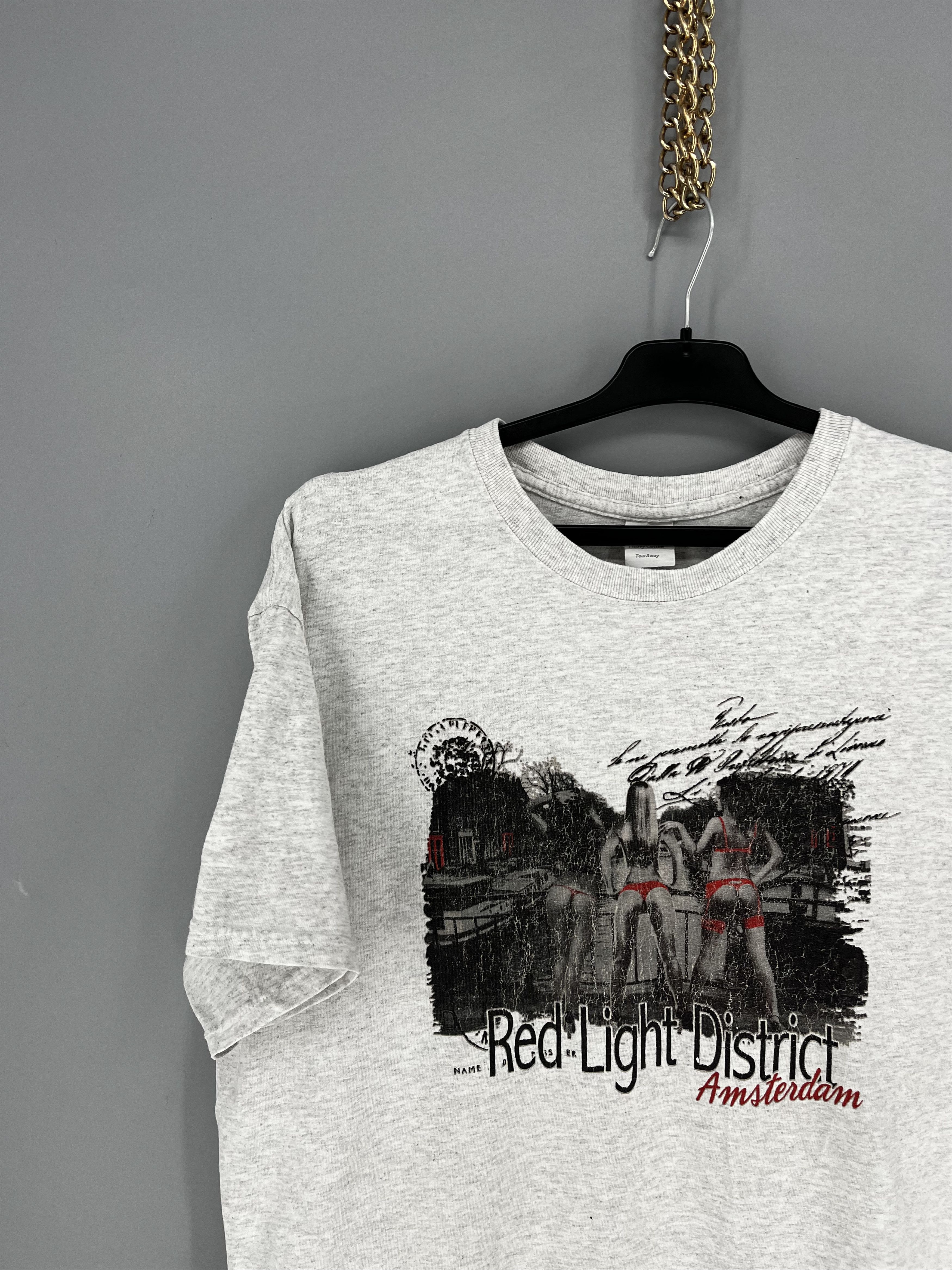 Hook-Ups Vintage 00s Amsterdam red light district graphic tee Size US XL / EU 56 / 4 - 5 Thumbnail